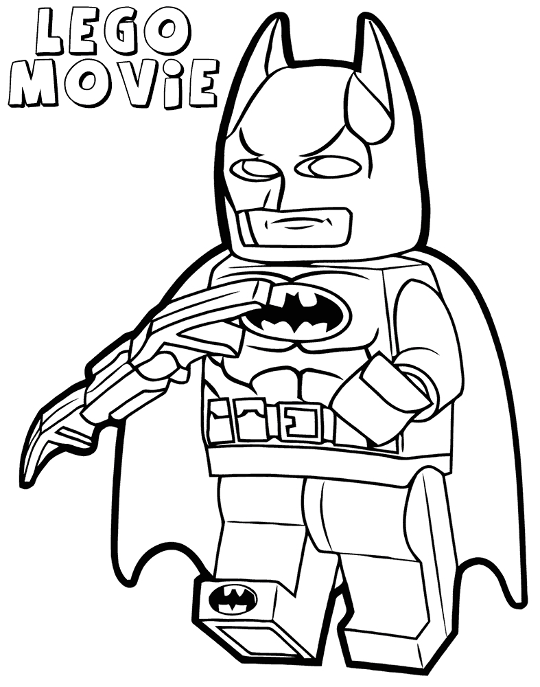 Lego Movie Color Pages The Lego Batman Movie Coloring Pages