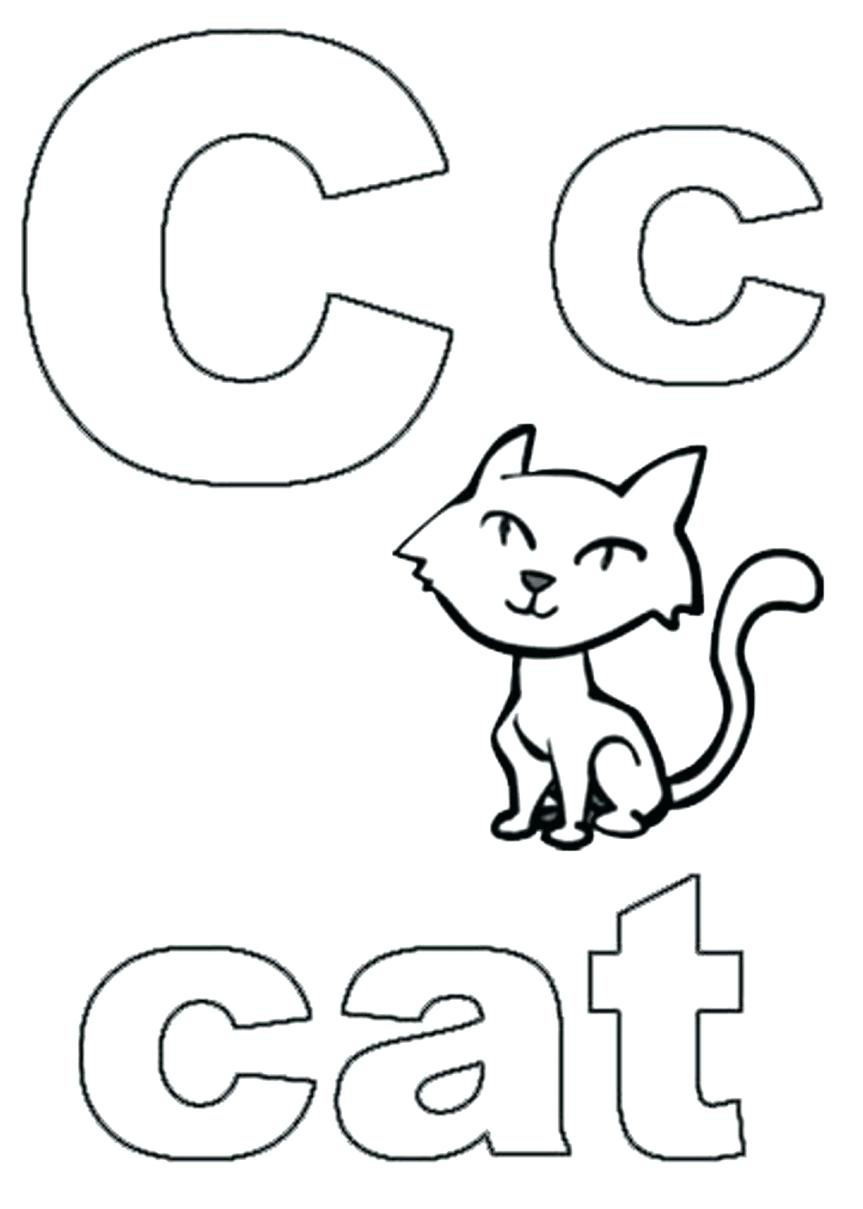 Letter C Coloring Pages For Preschoolers Letter C Coloring Sheets Lagunapaperco
