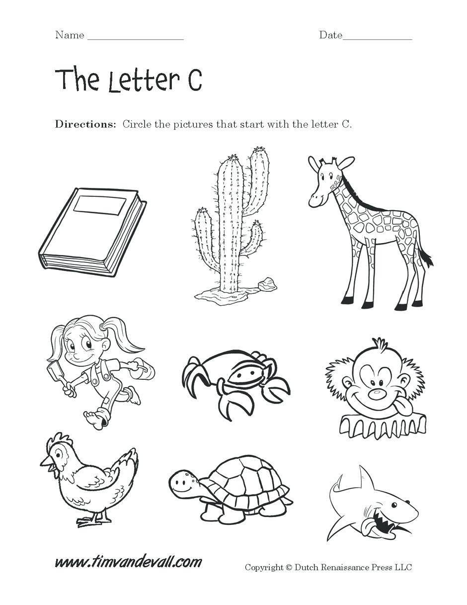 Letter C Coloring Pages For Preschoolers Letter C Printables Preschool Letter C Worksheets For Letter C 2