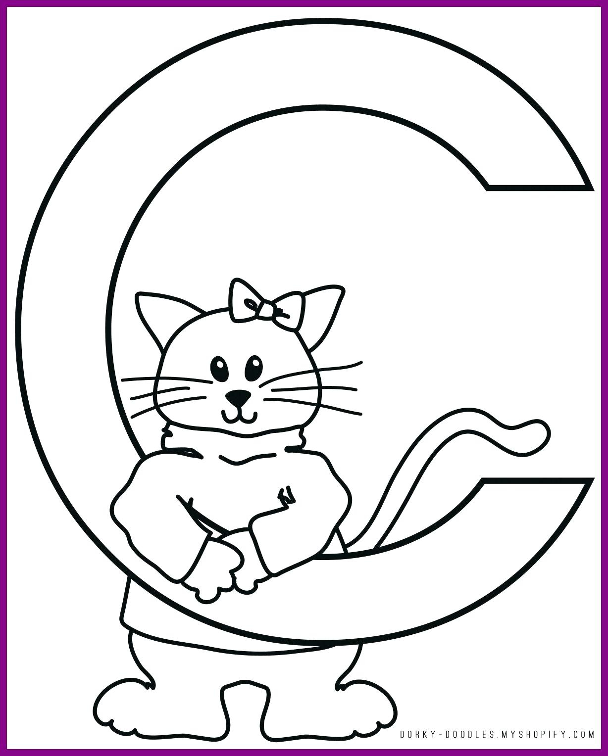Letter C Coloring Pages For Preschoolers Preschool Letter C Coloring Pages Letter C Coloring Pages Printable