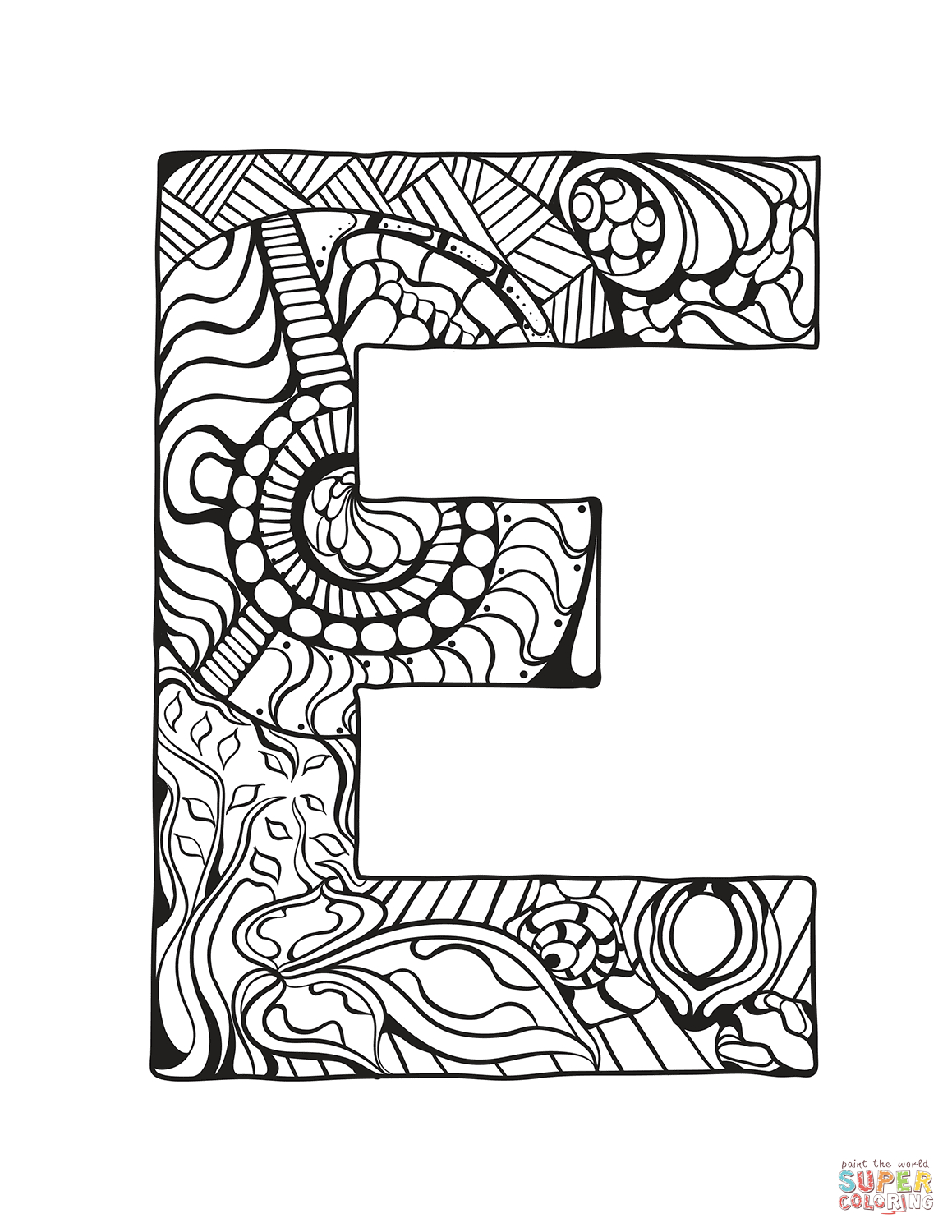 Letter Coloring Page Coloring Pages Letters And Alphabet Coloring Pages Free Printable