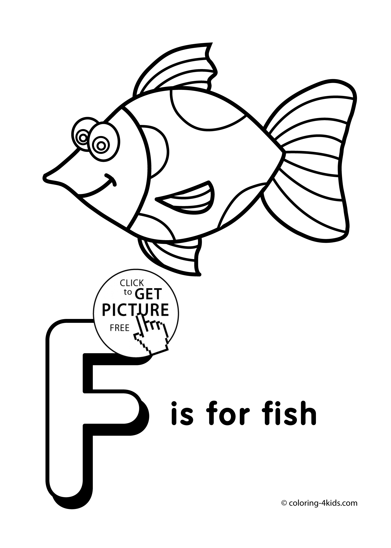Letter Coloring Page Letter F Coloring Pages Of Alphabet F Letter Words For Kids