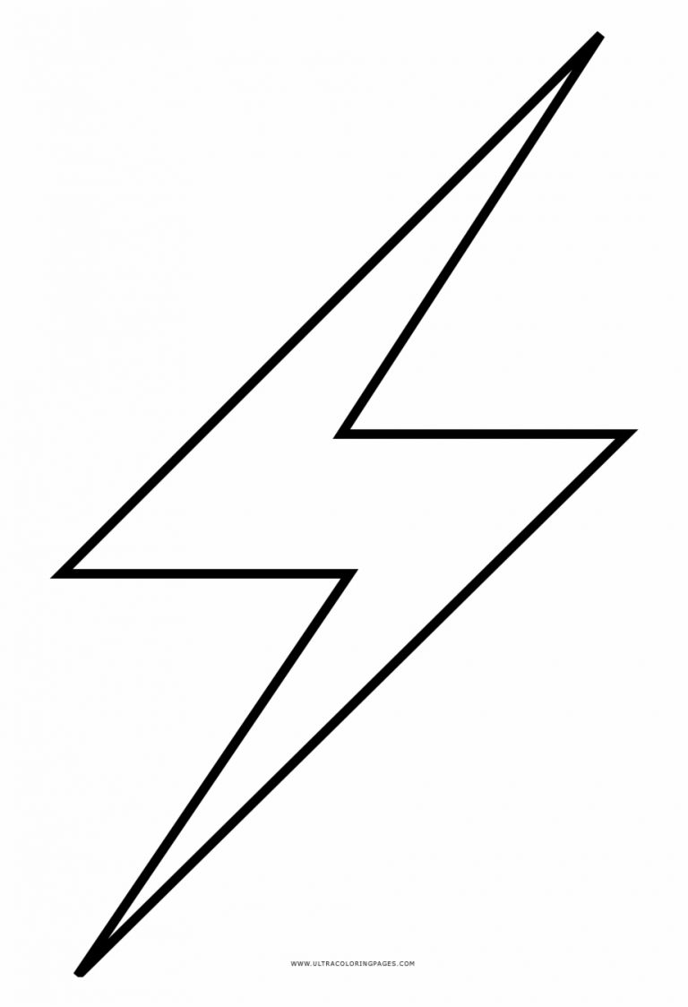 Beautiful Picture of Lightning Bolt Coloring Page - vicoms.info