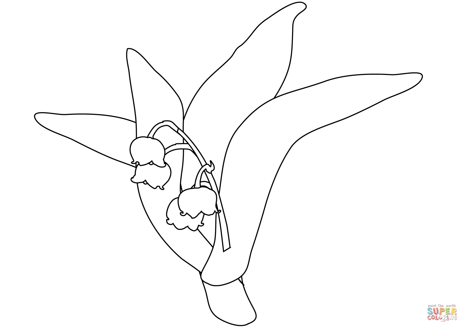 Lily Of The Valley Coloring Page Lily Of The Valley Coloring Page Free Printable Coloring Pages