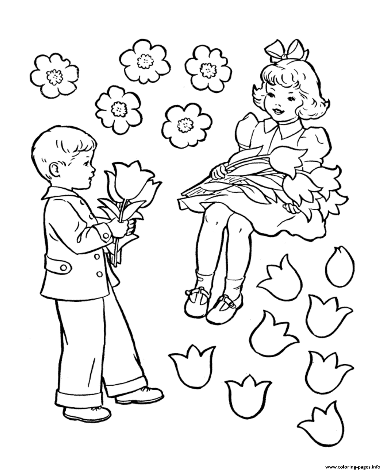 Little Boy Coloring Pages Little Boy And Girl Valentines S3cae Coloring Pages Printable