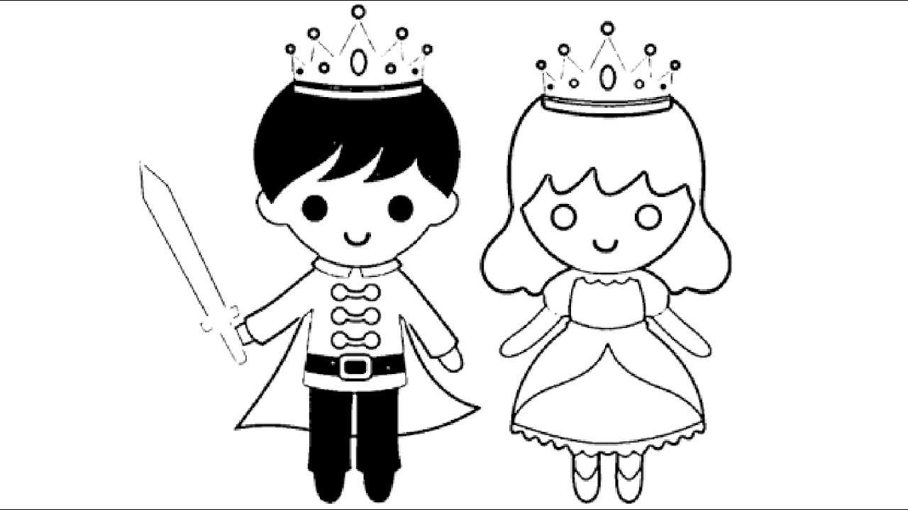 Little Boy Coloring Pages Little Boy King And Little Girl Queen Coloring Pages L Kids Coloring Drawing Videos For Kids