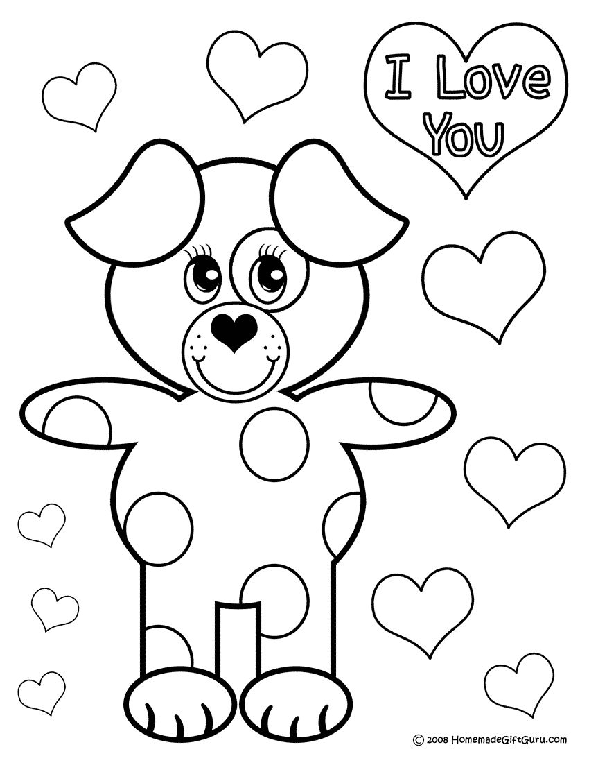 Little Puppy Coloring Pages Puppy Coloring Page