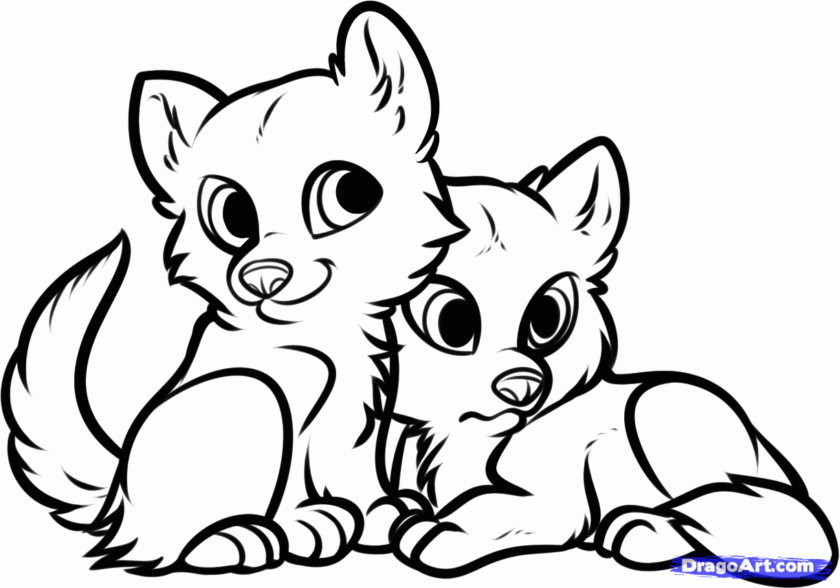 Little Puppy Coloring Pages Wolf Puppy Coloring Pages