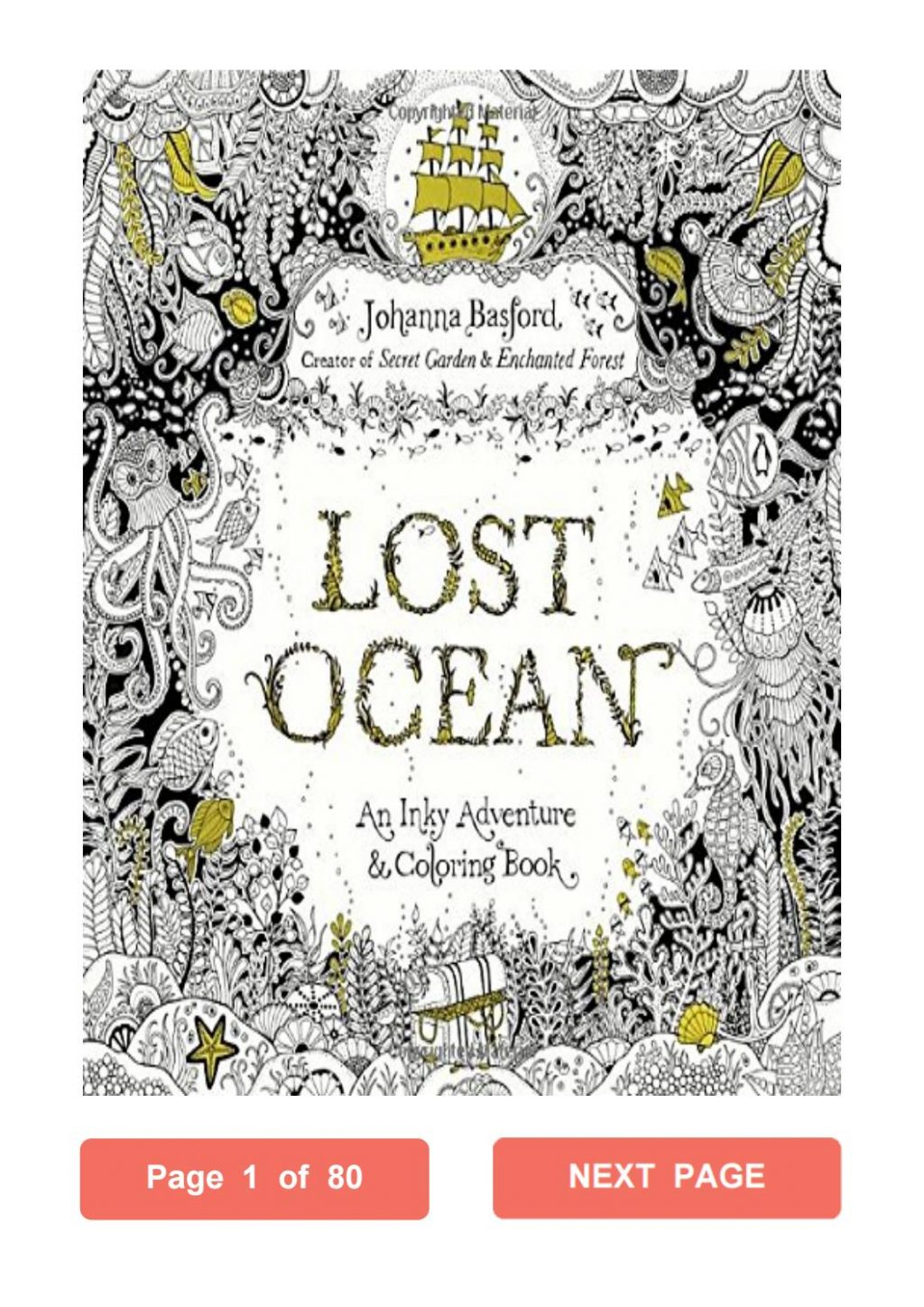 Lost Ocean Coloring Book Pages Sitemap Gallery J