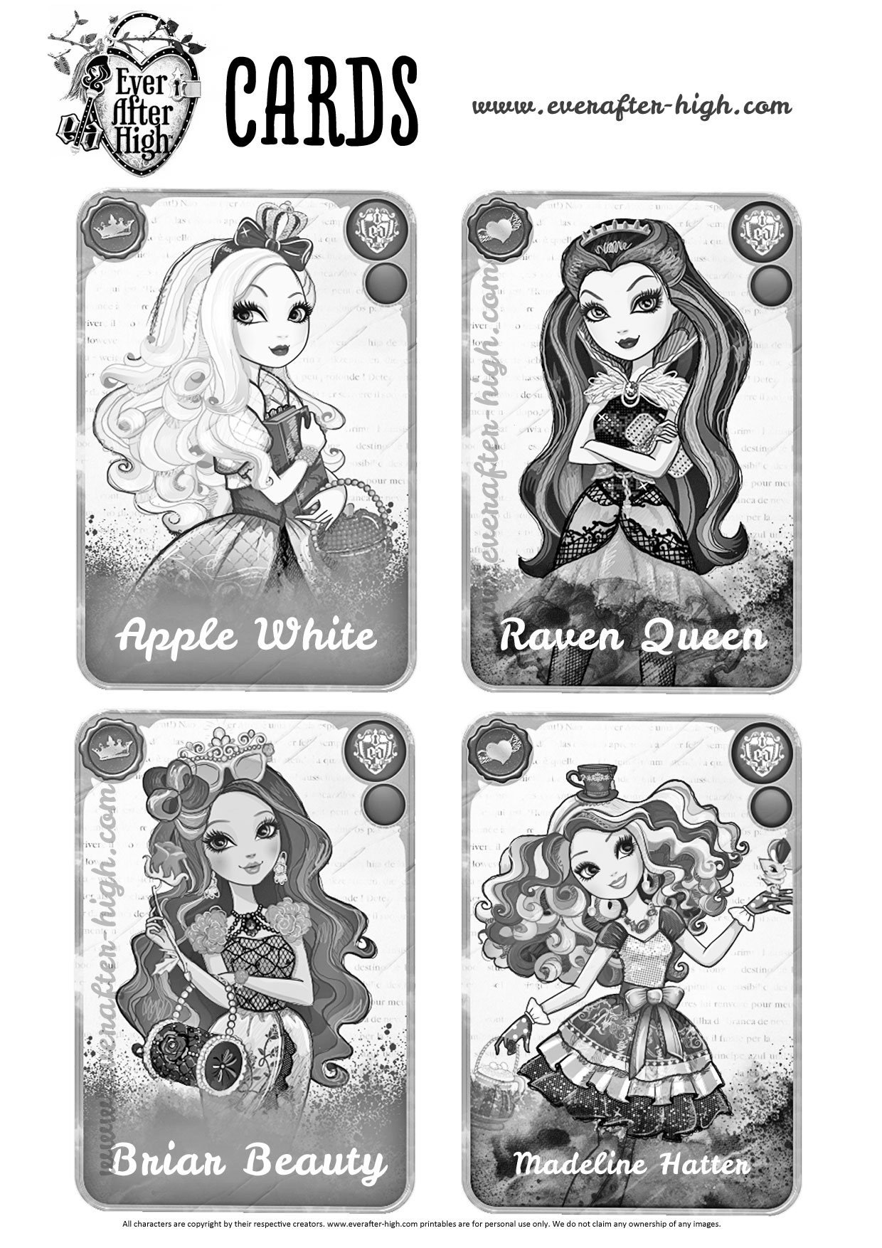 Madeline Coloring Pages Printable Ever After High For Kids Ever After High Kids Coloring Pages
