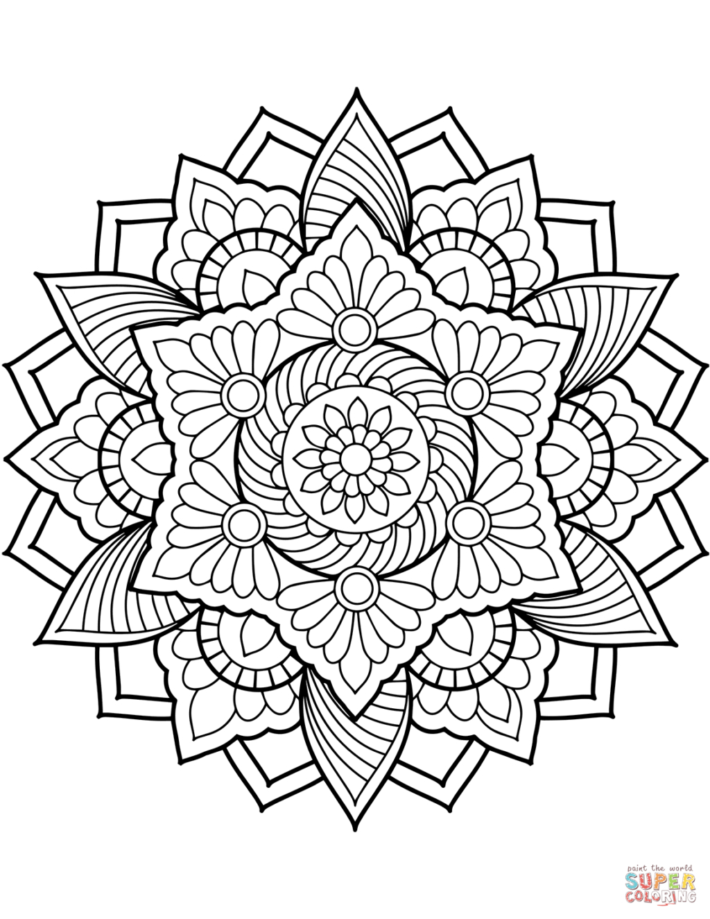 Mandala Coloring Pages For Adults Coloring Page 30 Flower Mandala Coloring Pages Image Inspirations