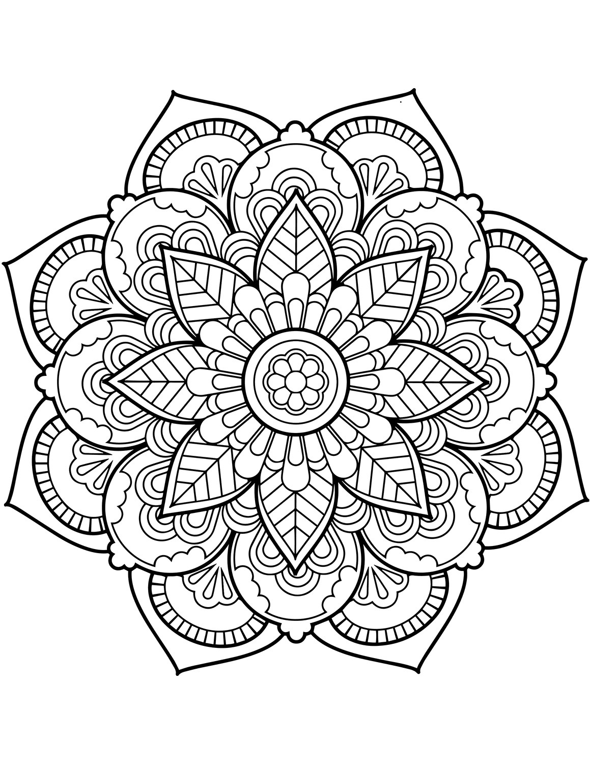 Mandala Coloring Pages For Adults Coloring Pages Printable Flower Mandalang Pages Best For Kids Free
