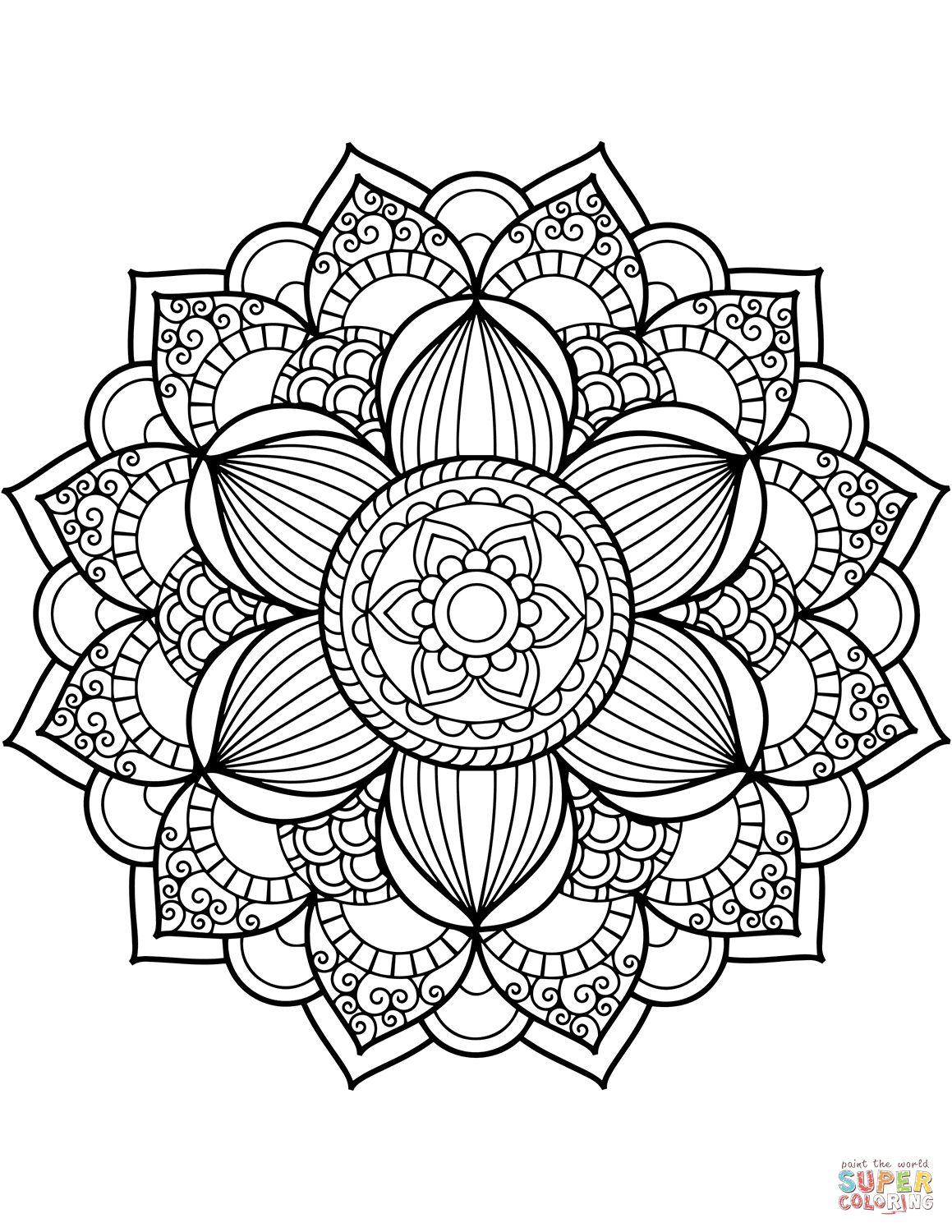 Mandala Coloring Pages Free Online Coloring Coloringandala Pages Pdf Image Inspirations Animal With