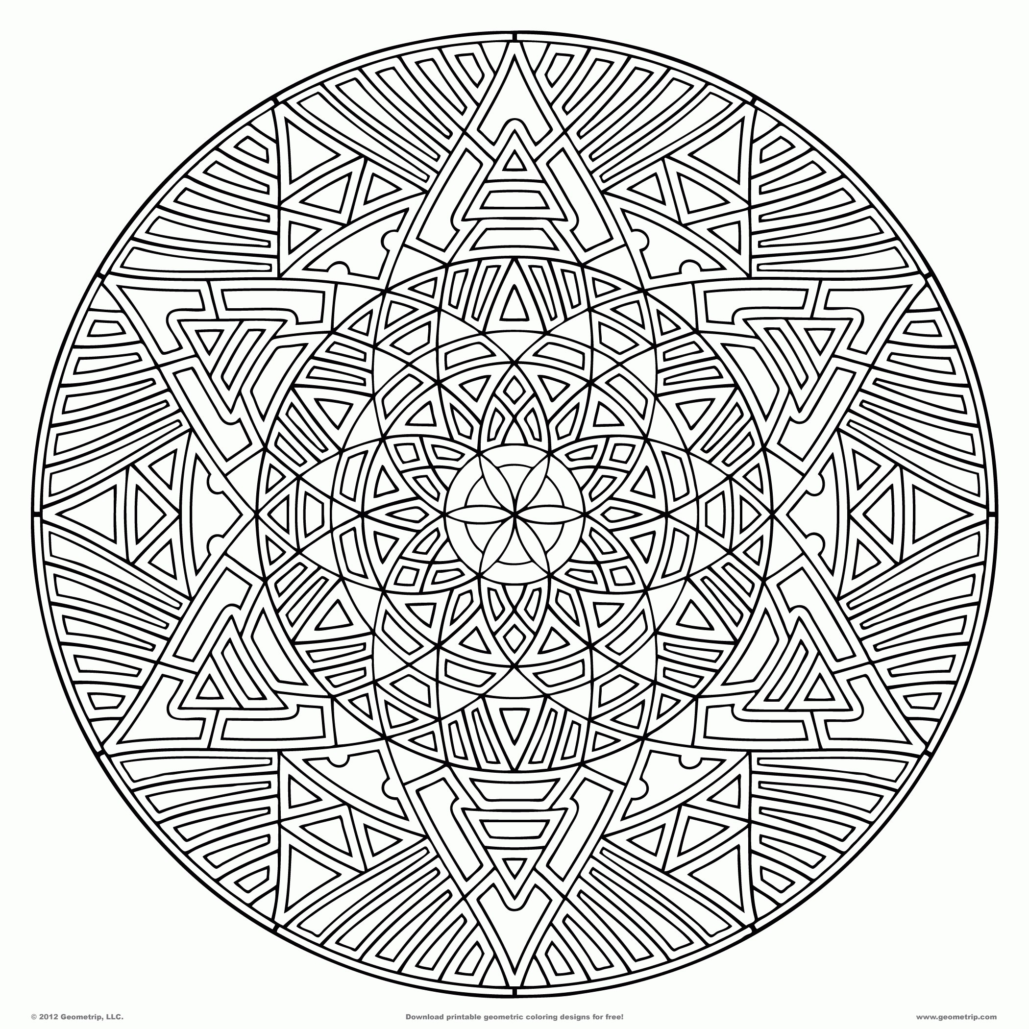 Mandala Coloring Pages Free Online Complex Mandala Coloring Pages Printable Chart And Printable World