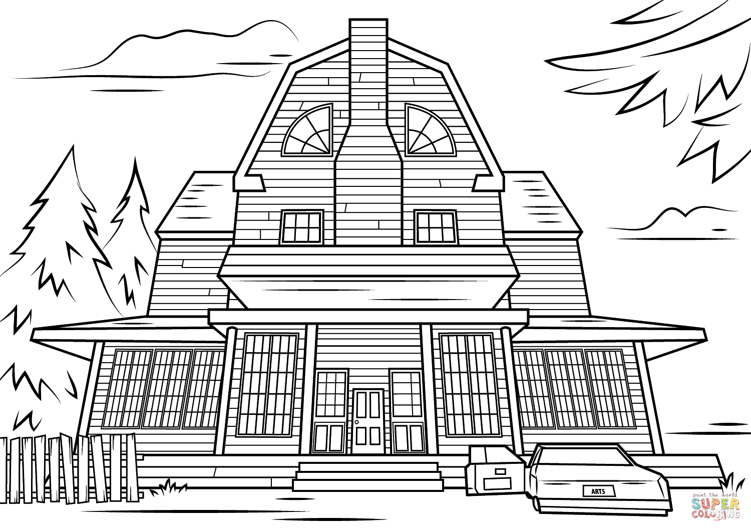 Mansion Coloring Pages Collection Mansion Coloring Pages Pictures Asteknikyapi