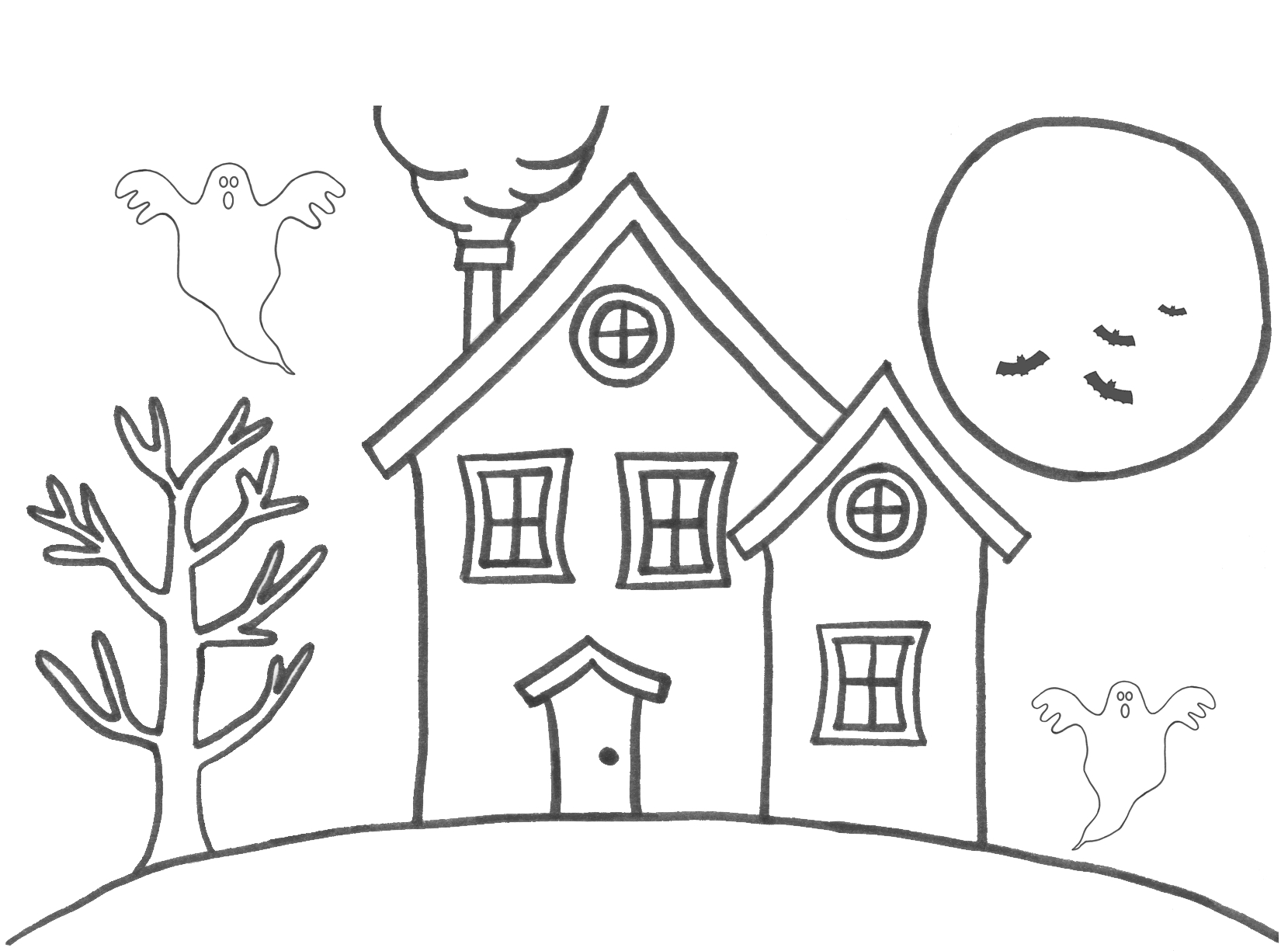 Mansion Coloring Pages Coloring Pages Free Printable House Coloring Pages For Kidsunted