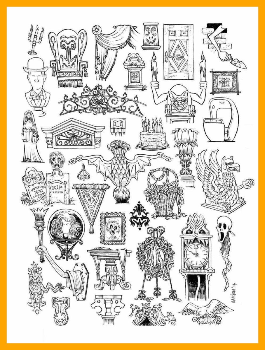 Mansion Coloring Pages Disney Haunted Mansion Coloring Pages 15 Linearts For Free