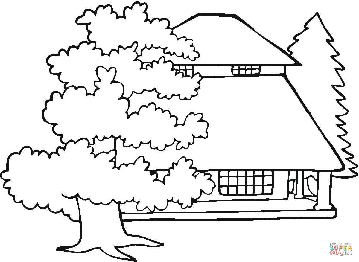 Mansion Coloring Pages Mansion And Old Oaks Coloring Page Free Printable Coloring Pages