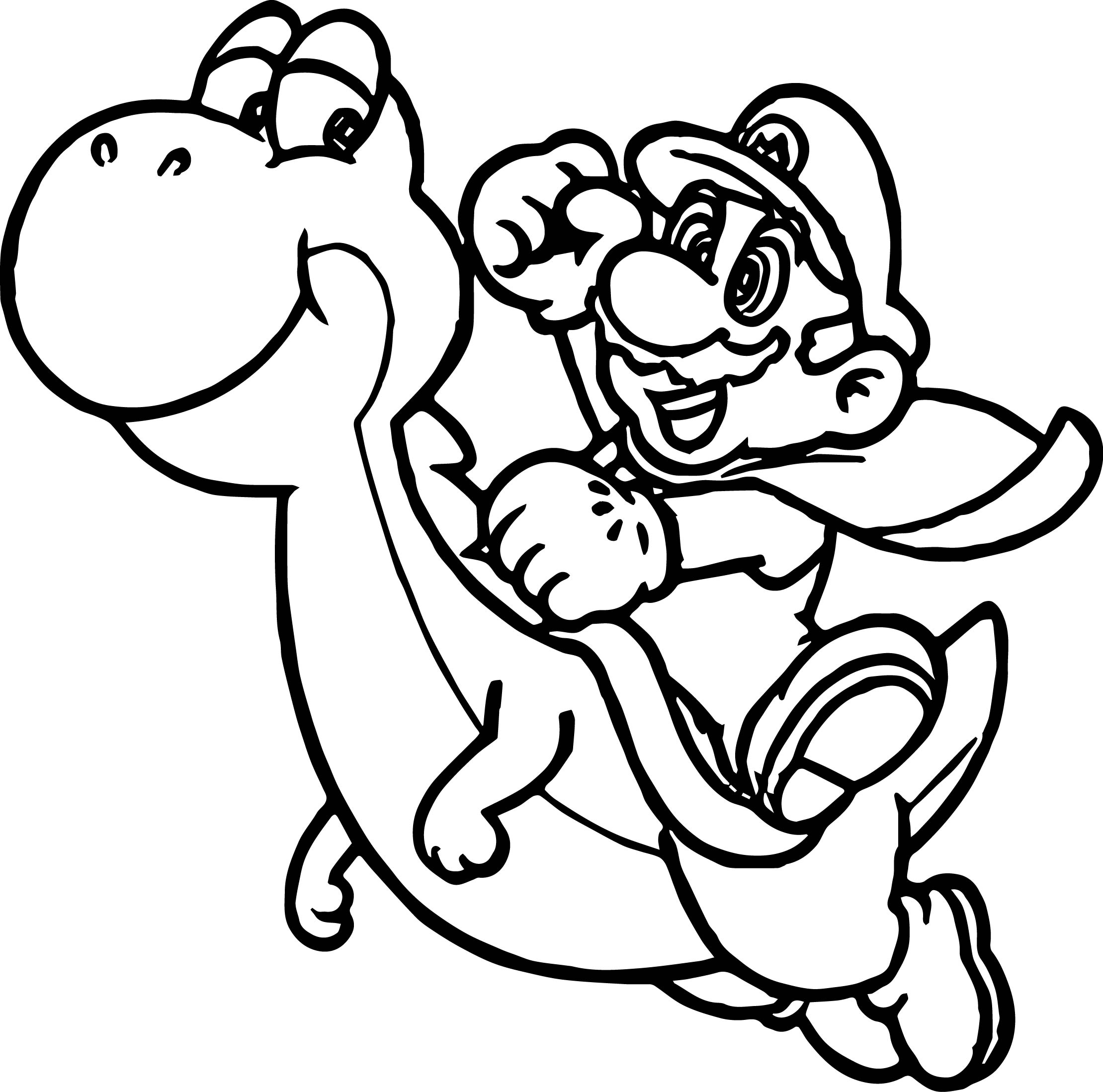 Mario Coloring Pages To Print Coloring Pages For Kids Printable Super Mario With Coloring Page