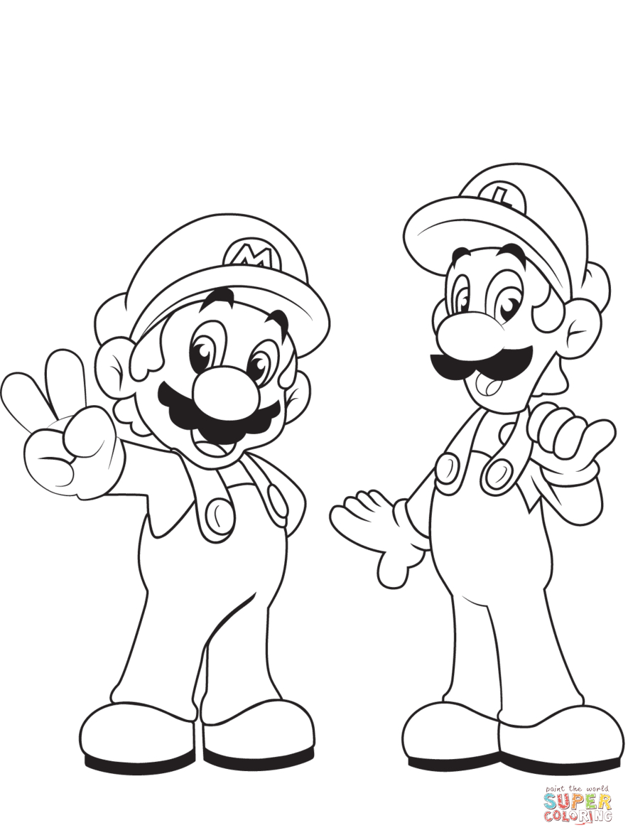 Mario Coloring Pages To Print Coloring Pages Super Mario Bros Coloring Book Pages Freean