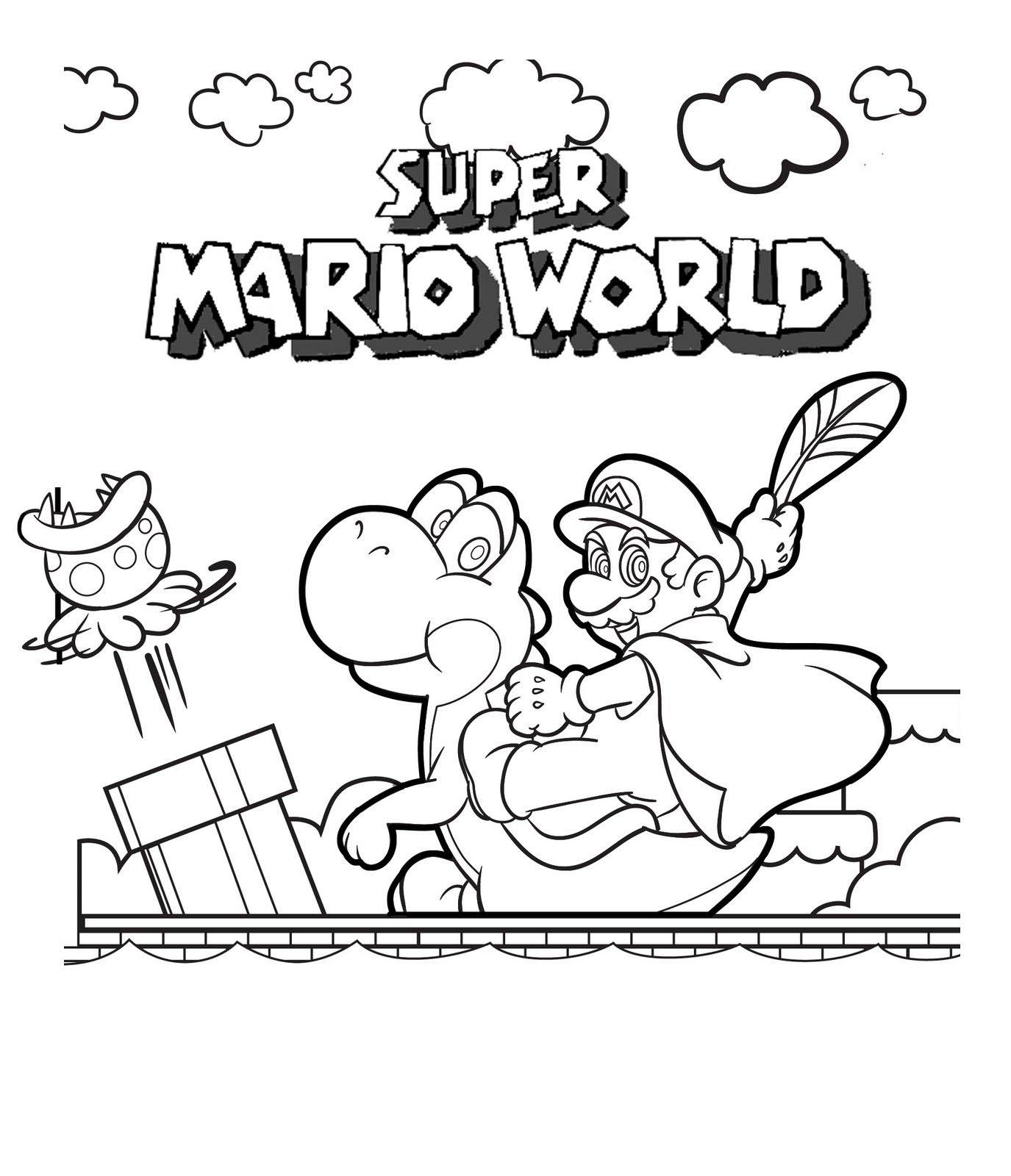 Mario Coloring Pages To Print Free Printable Mario Coloring Pages For Kids