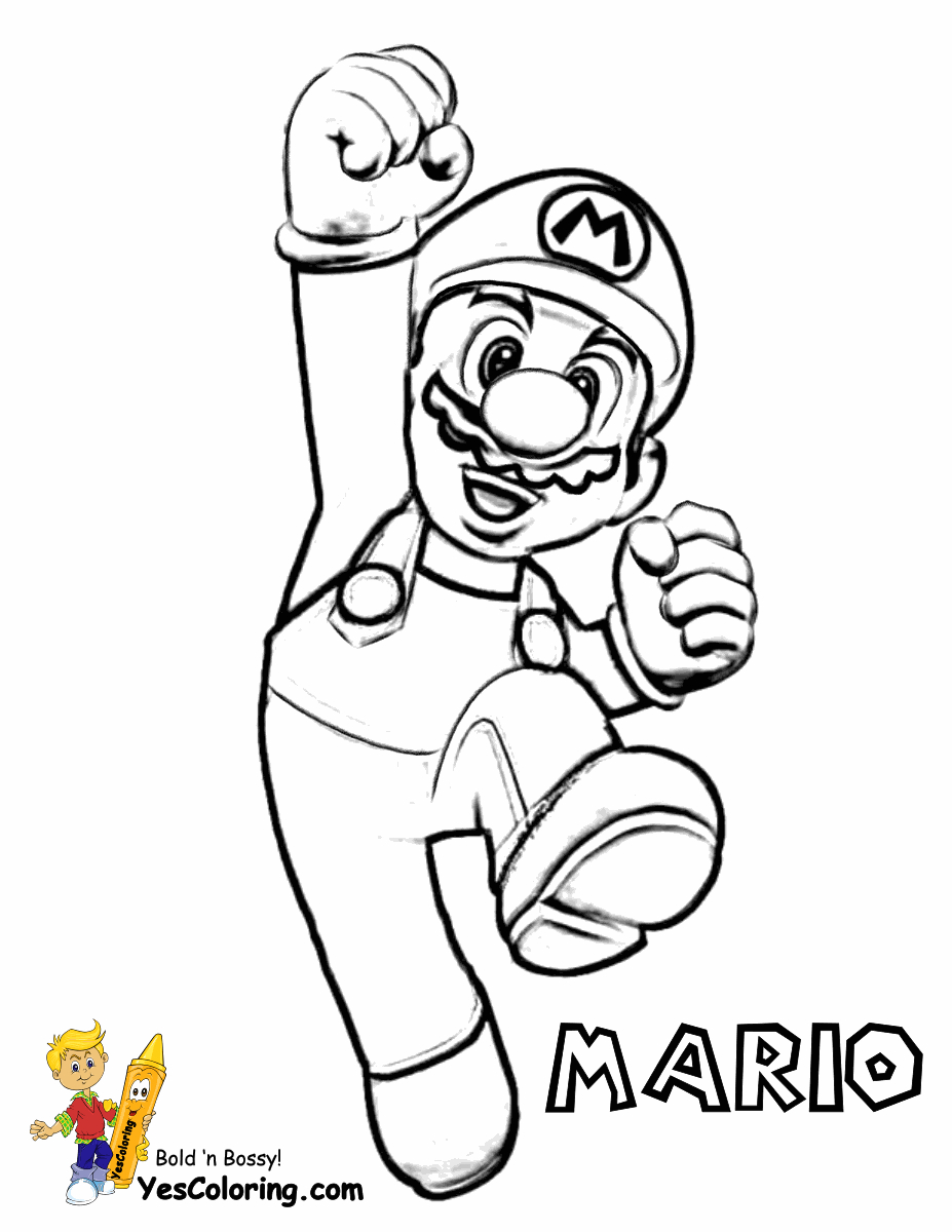 Mario Coloring Pages To Print Mario Bros Coloring Super Mario Bros Free Coloring Pages Kids