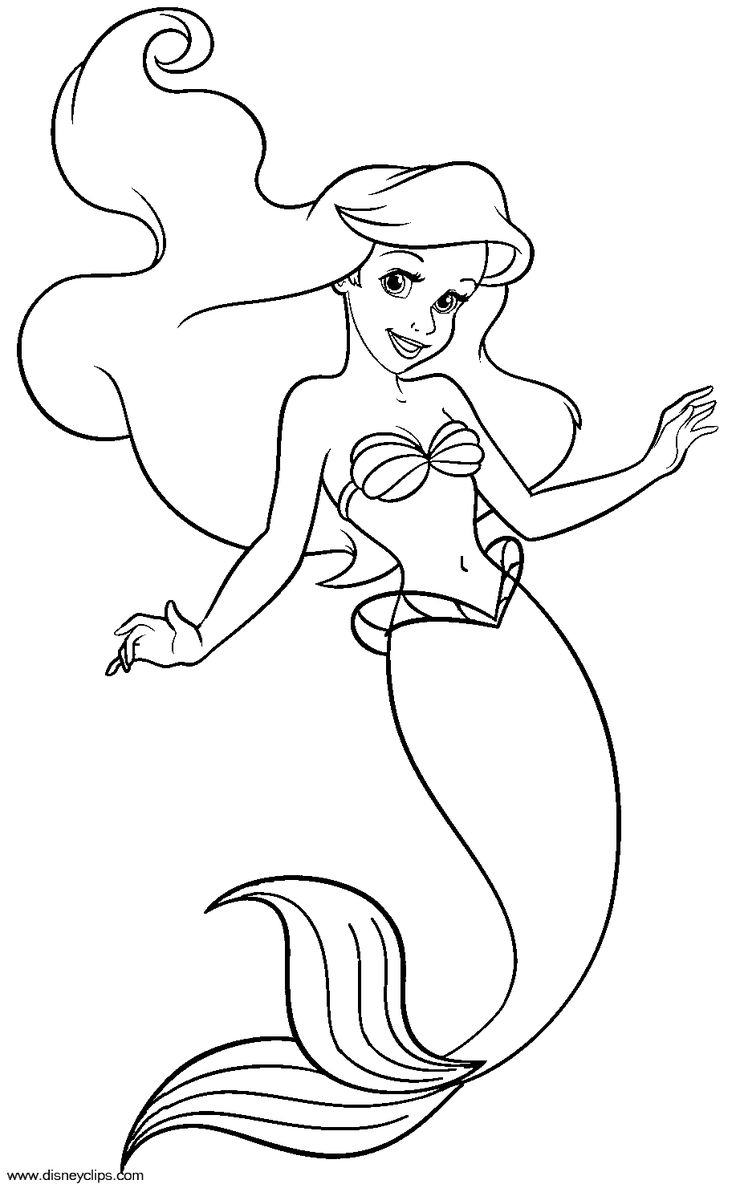Melody Coloring Pages Ariel The Mermaid Coloring Pages