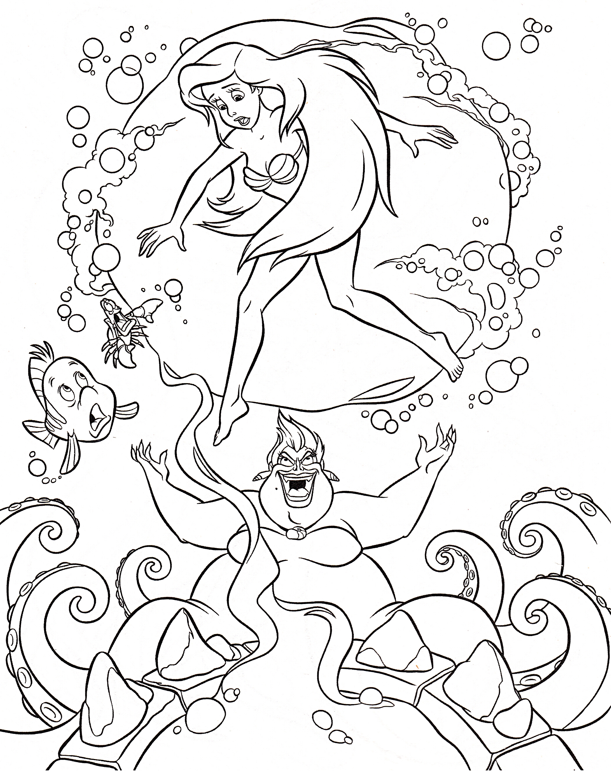 Melody Coloring Pages Mermaid Melody Coloring Pages