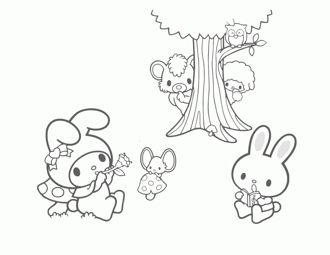 Melody Coloring Pages My Melody Coloring Sheets Colouring Pages Pinterest My Melody