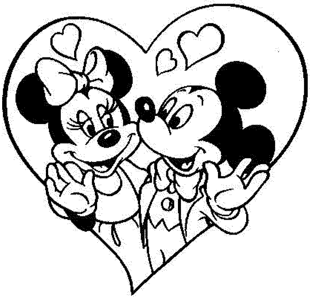 Mickey And Minnie Coloring Pages To Print Mickey And Minnie Mouse In Love Coloring Pages Printable Printable