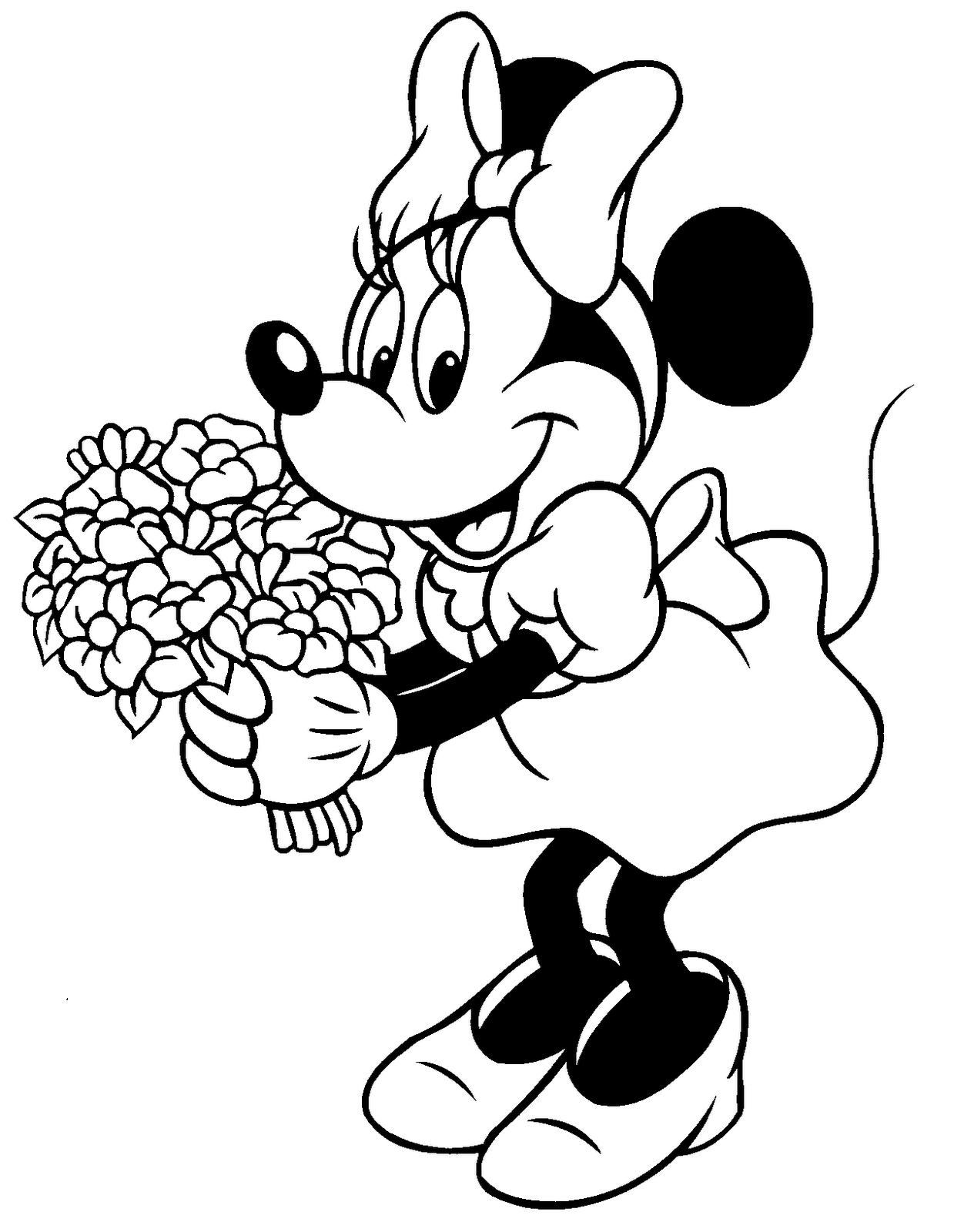 Mickey Mouse And Minnie Coloring Pages Mickey Mouse Coloring Pages For Kids Printable At Getdrawings