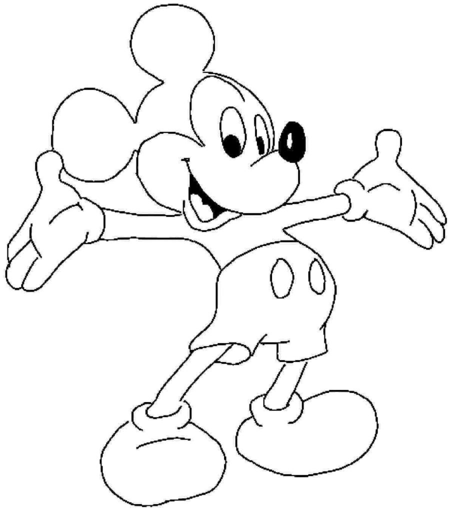 Mickey Mouse Coloring Page Coloring Mickey Mouse Colouring Pictures Free Ba Coloring Pages