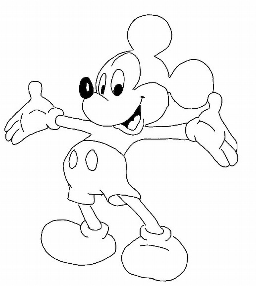 Mickey Mouse Coloring Page Coloring Pages Mickey Mouse Coloring Pages To Print Minnie