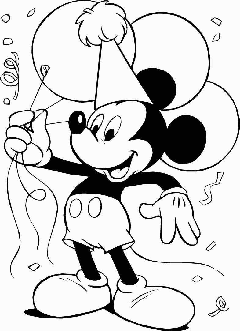 Mickey Mouse Coloring Page Free Printable Mickey Mouse Coloring Pages For Kids For Mickey Mouse