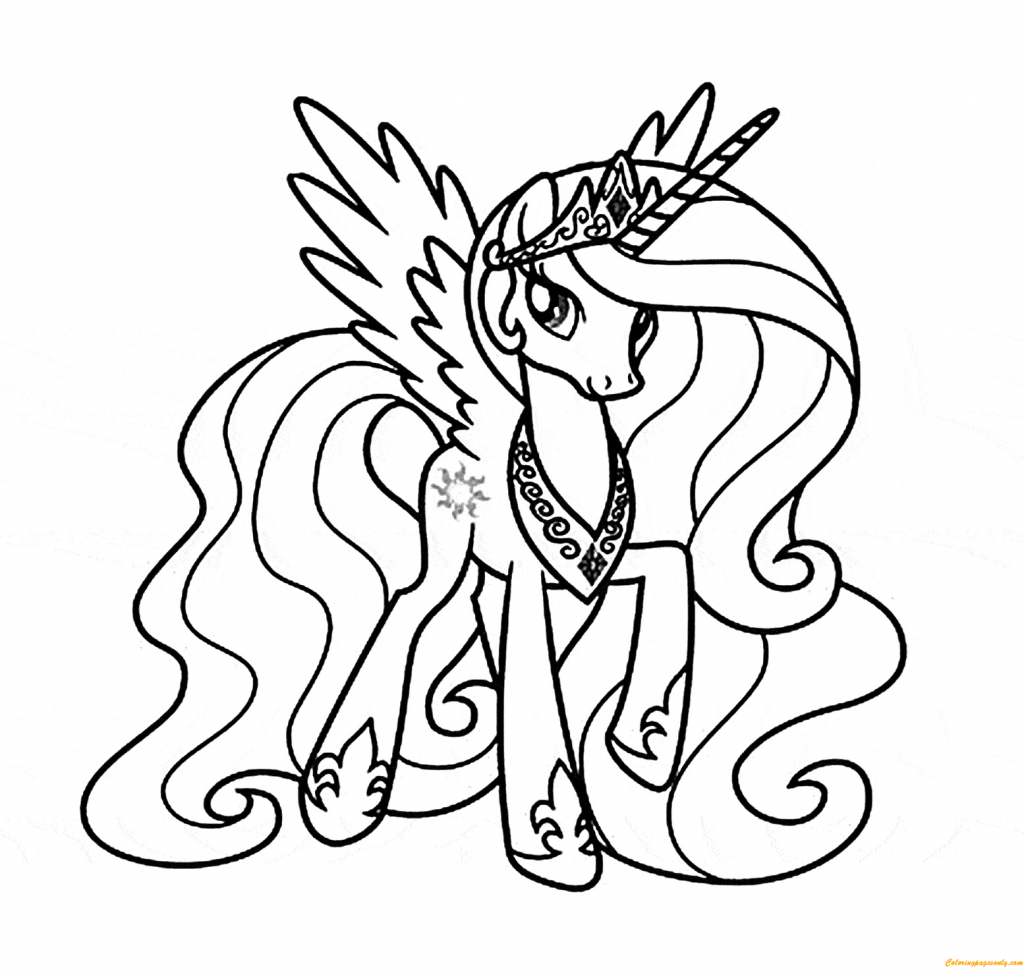 Mlp Coloring Pages Rarity Coloring Books Coloring Books Princess Celestia Pages Rarity Free