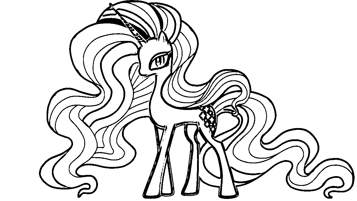 Mlp Coloring Pages Rarity Coloring Page For My Little Pony Rarity Coloring Home