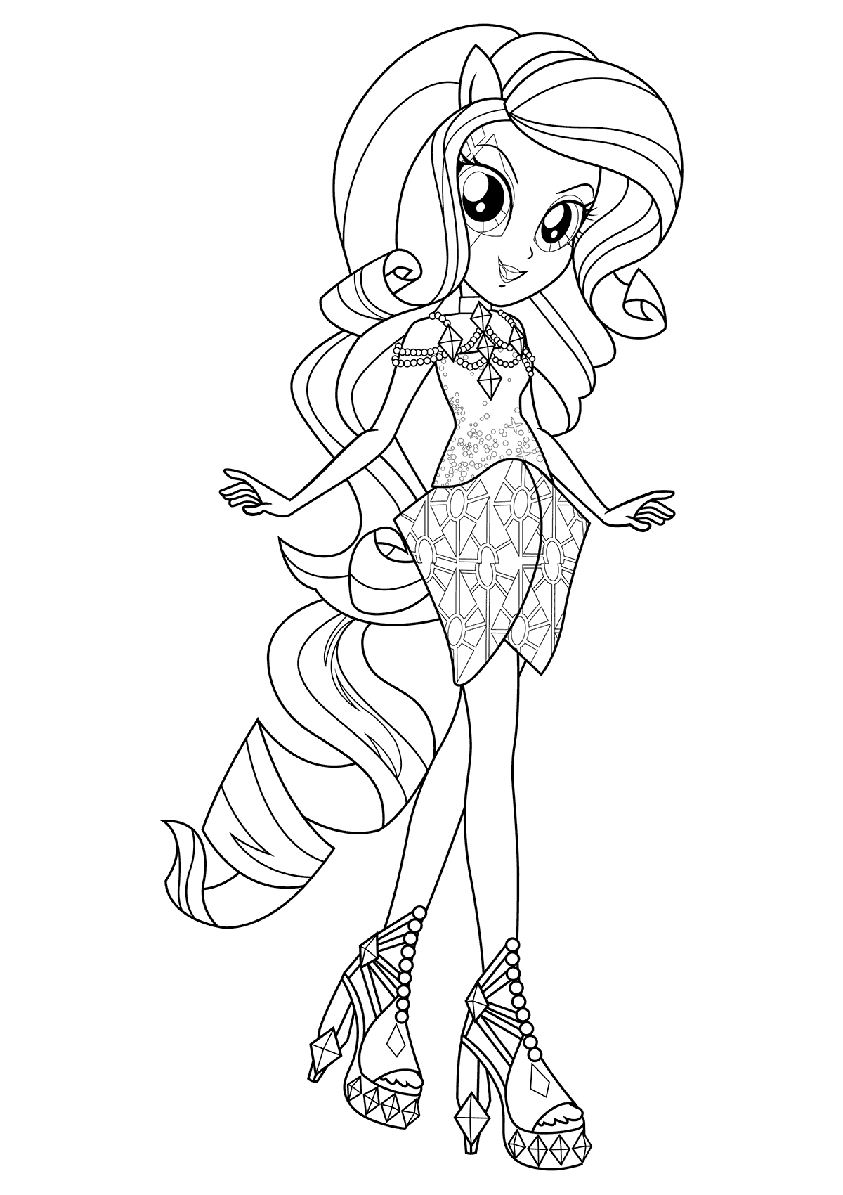 Mlp Coloring Pages Rarity Coloring Pages Equestria Girl Coloring Pages Download Free Books