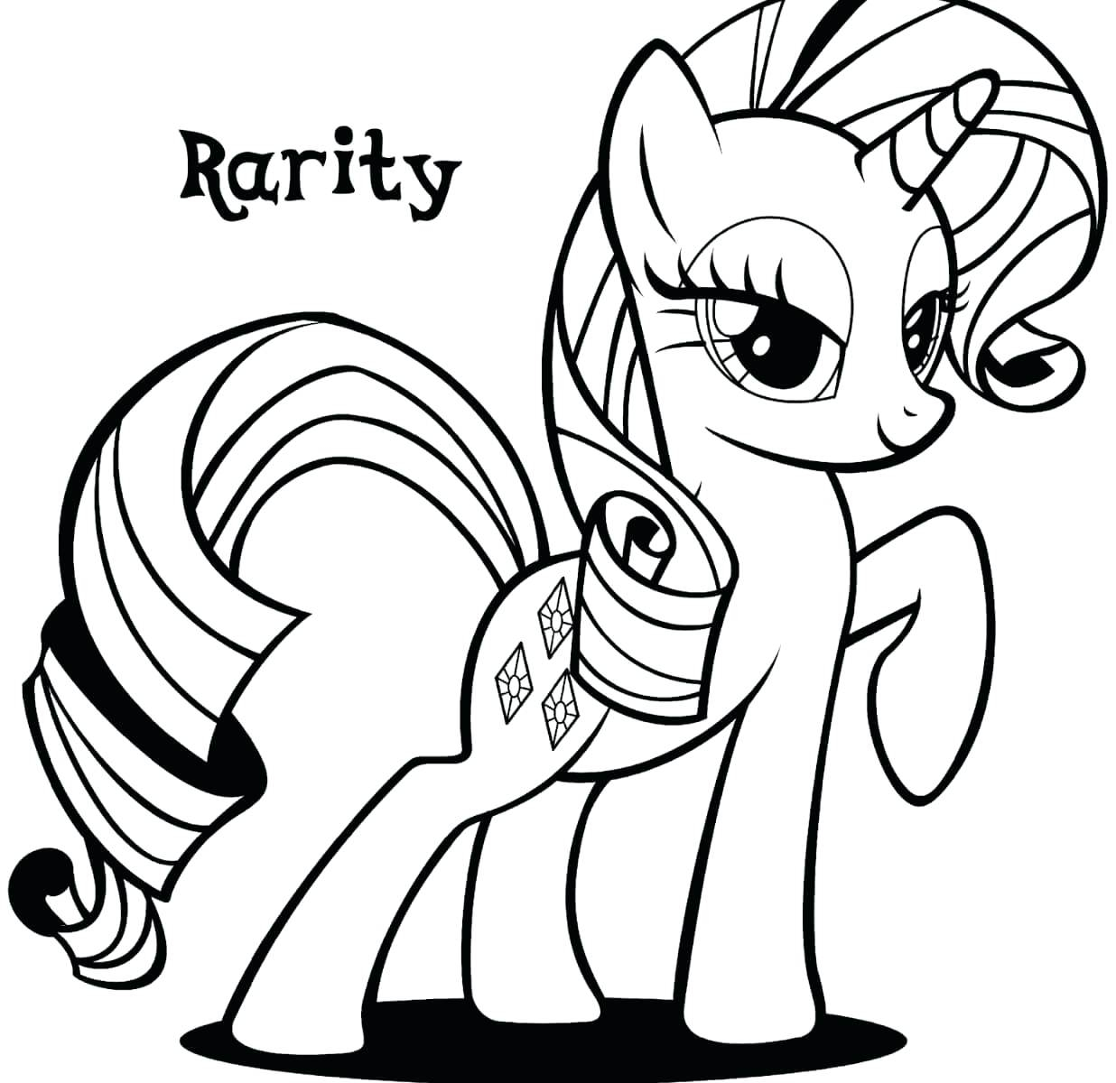 Mlp Coloring Pages Rarity My Little Pony Princess Printable Coloring Pages Cortexcolorco