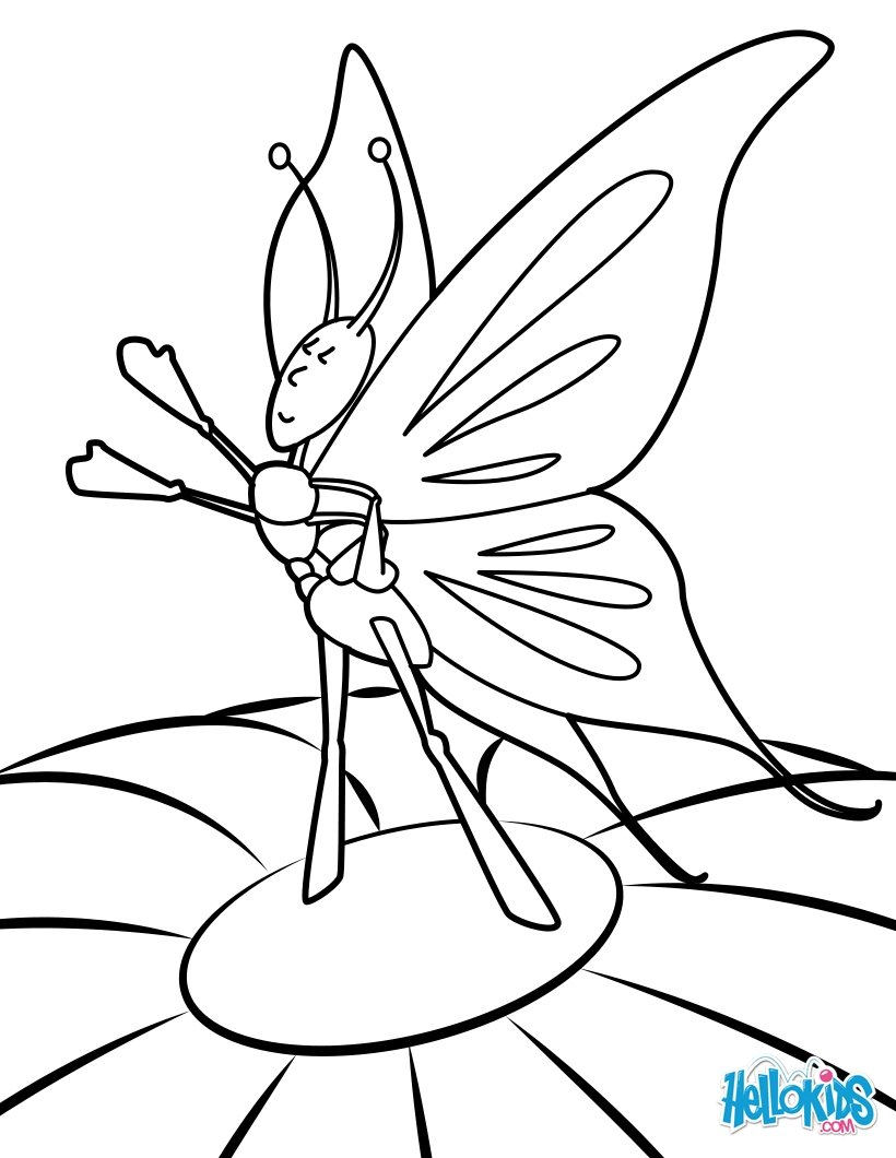 Monarch Butterfly Coloring Page Monarch Butterfly Coloring Pages Hellokids