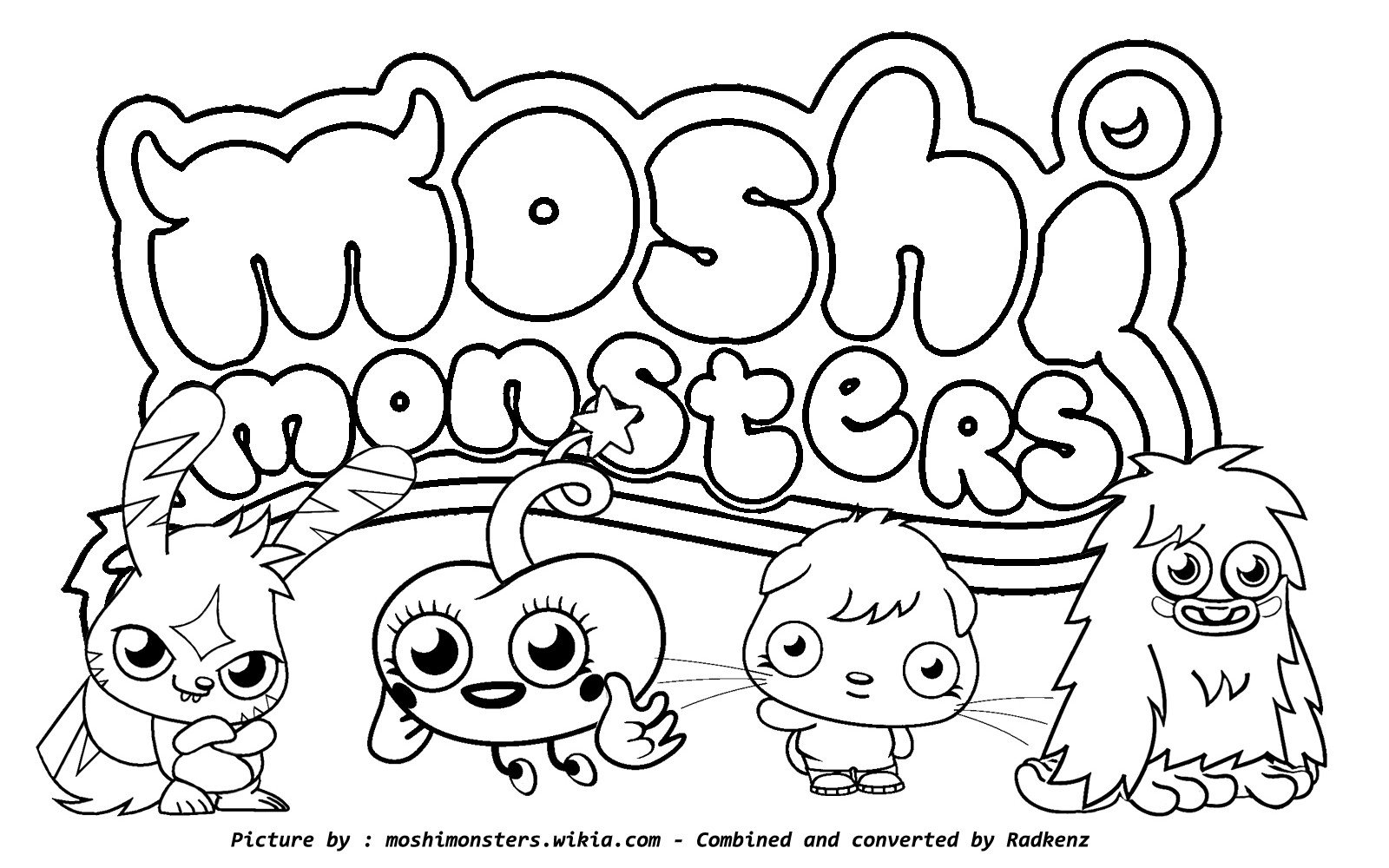 Monster Coloring Pages To Print Best Of Moshi Monsters Coloring Pages Sirclaymelon