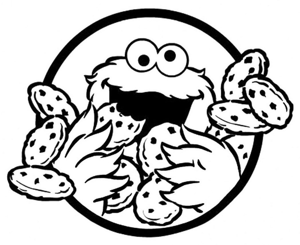 Monster Coloring Pages To Print Coloring Pages Printable Coloring Pages Of The Cookie Monster Home