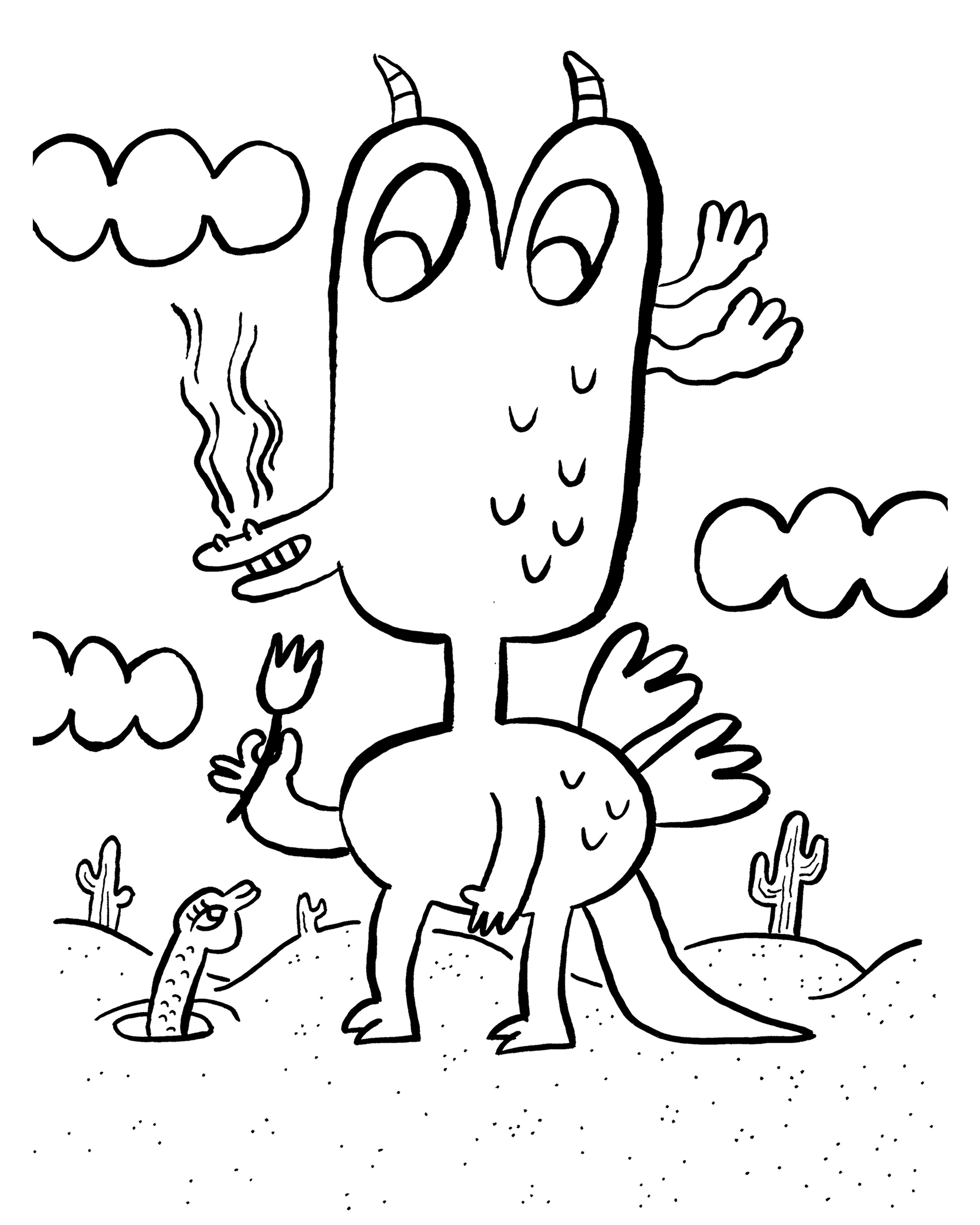 Monster Coloring Pages To Print Free Monster Coloring Pages
