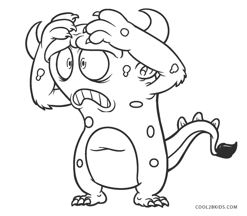 Monster Coloring Pages To Print Free Printable Monster Coloring Pages For Kids Cool2bkids
