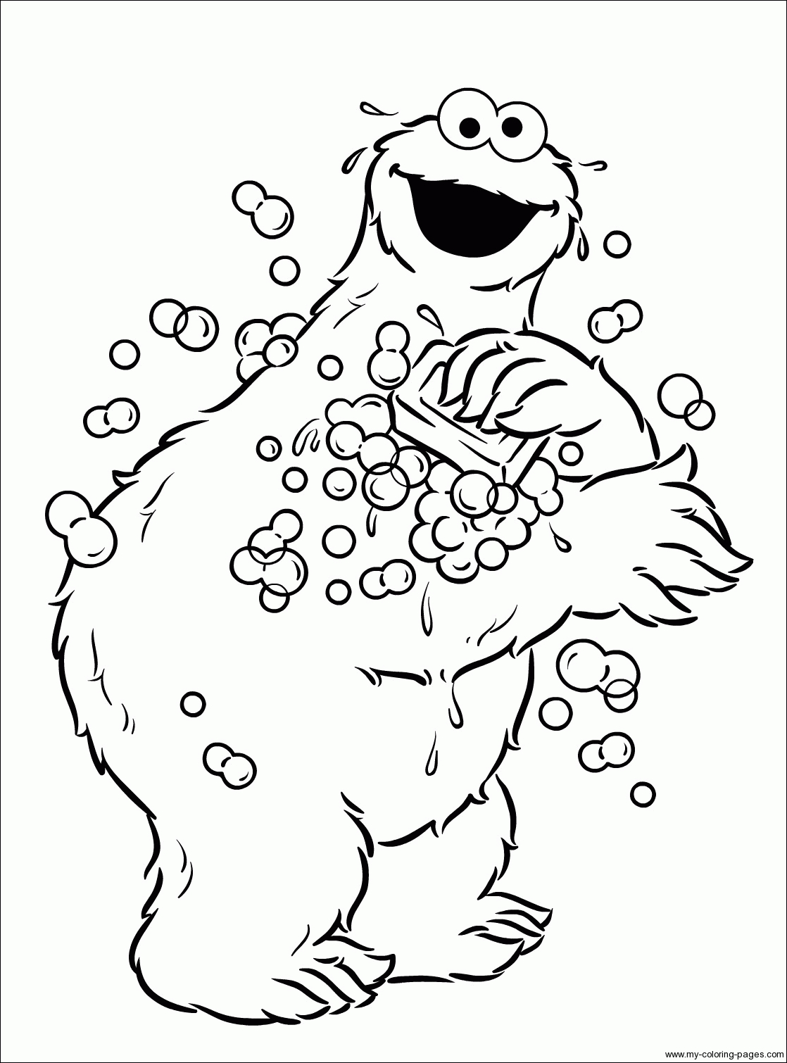 Monster Coloring Pages To Print Printable Coloring Pages Of The Cookie Monster Coloring Home