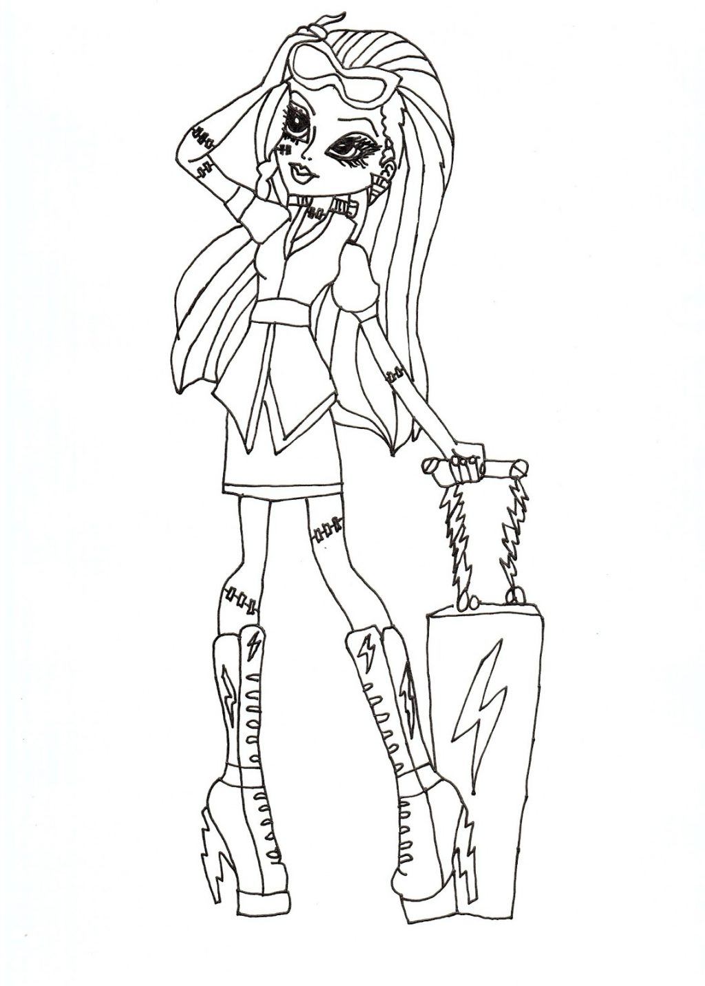 Monster High Coloring Pages Free Printable Coloring Ideas Free Printable Monster High Coloring Pages For Kids