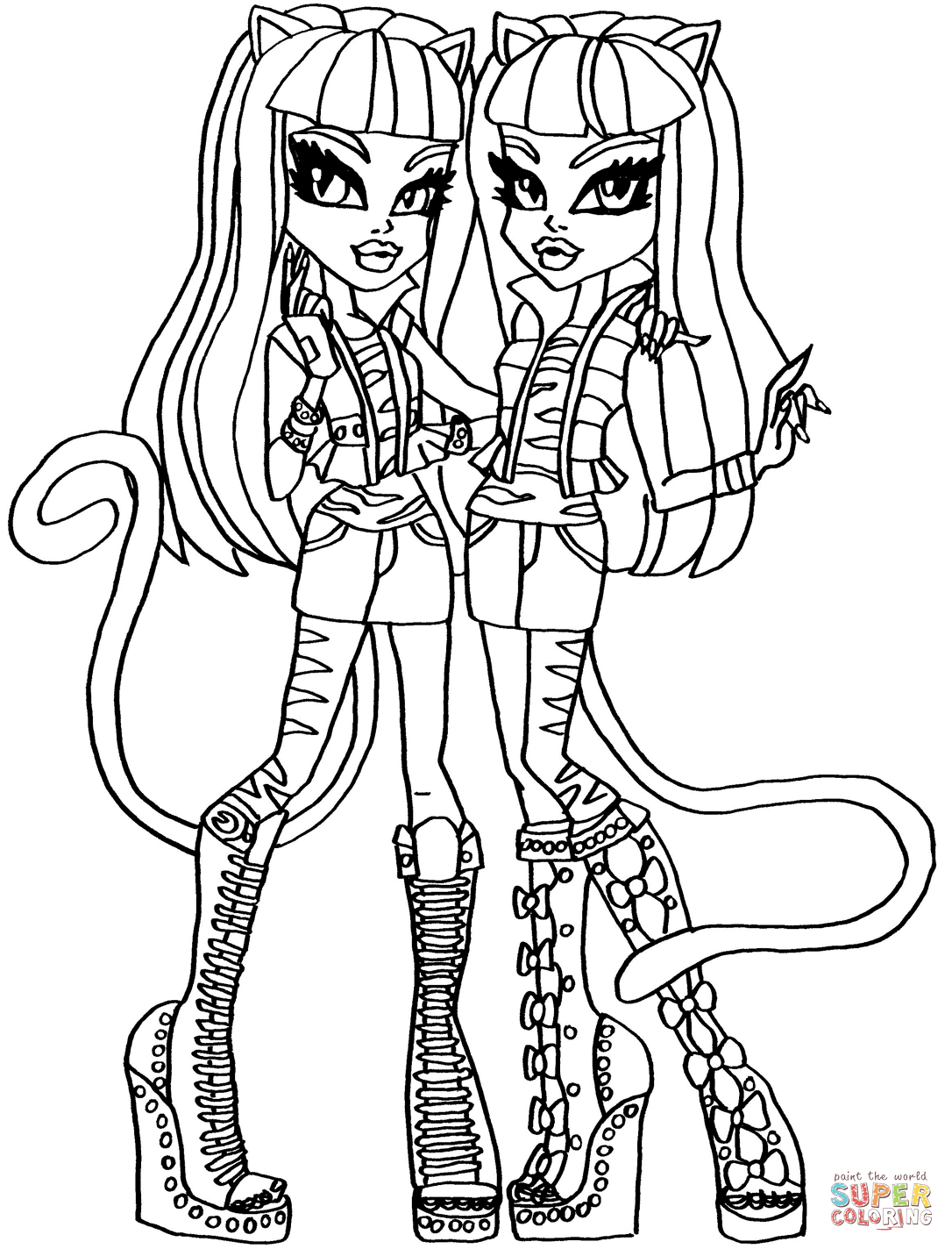Monster High Coloring Pages Free Printable Coloring Pages Monster High Photo Album Sabadaphnecottage