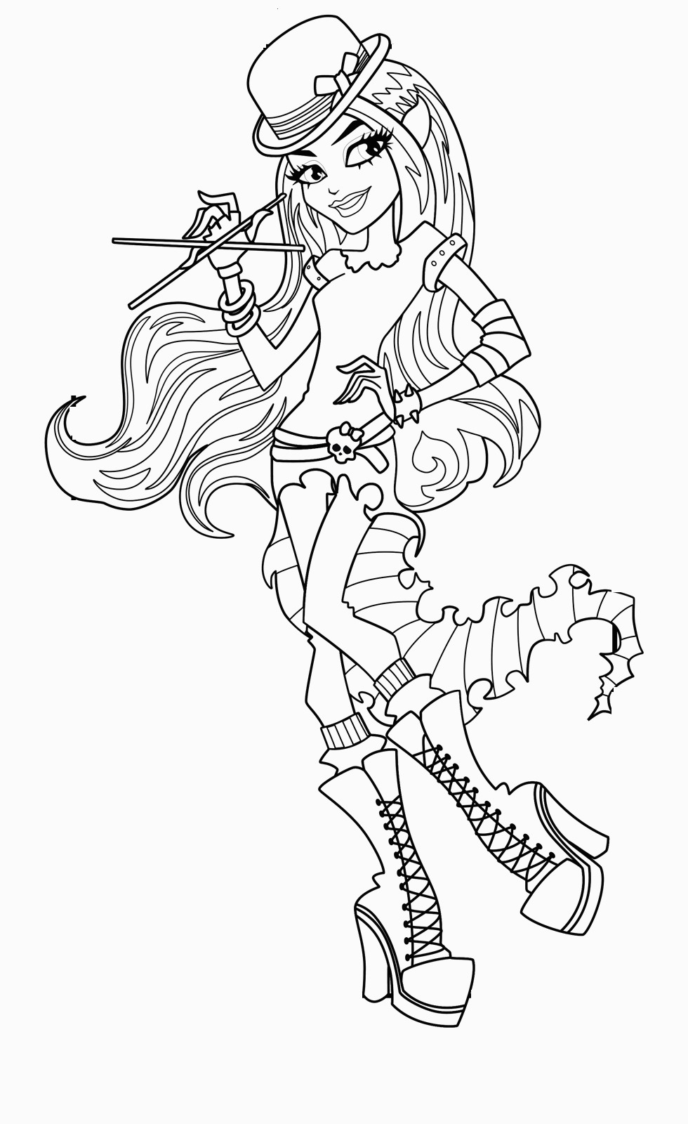 Monster High Coloring Pages Free Printable Free Printable Monster High Coloring Pages For Kids For Monster High