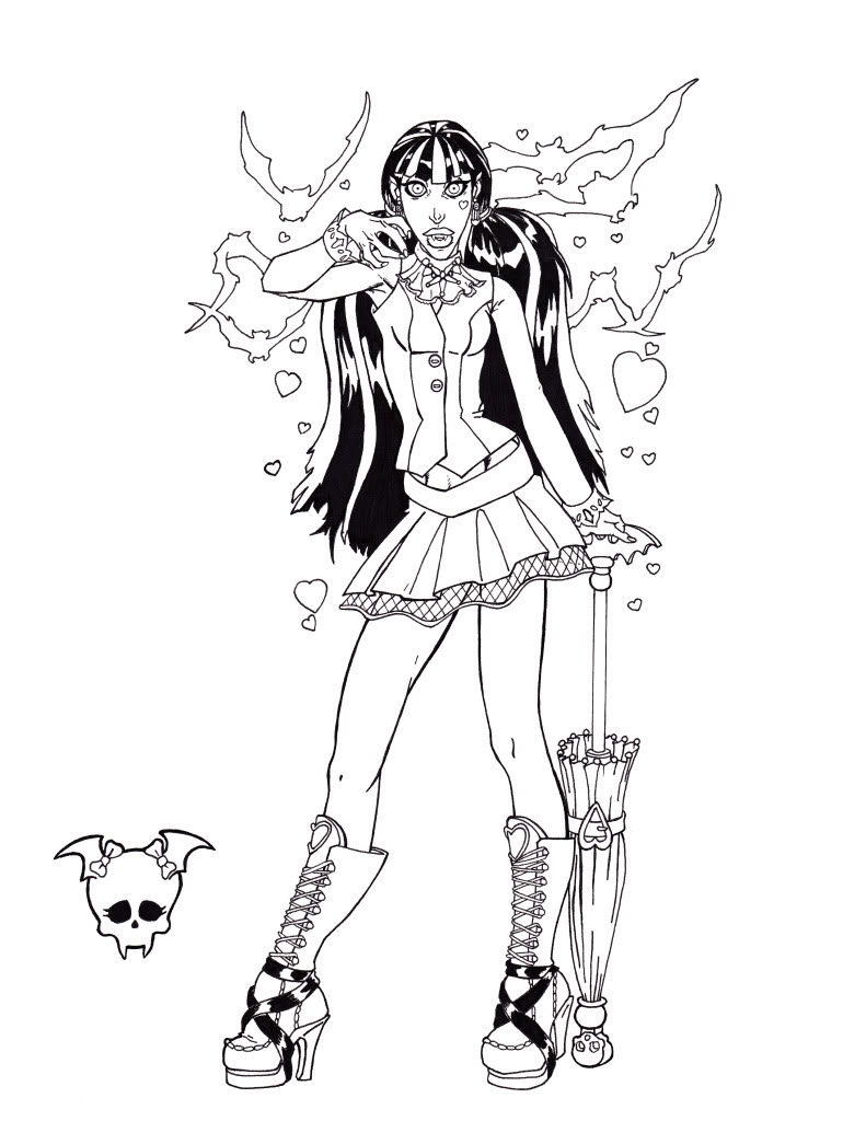 Monster High Coloring Pages Free Printable Fresh Free Printable Monster High Coloring Pages For Kids Free
