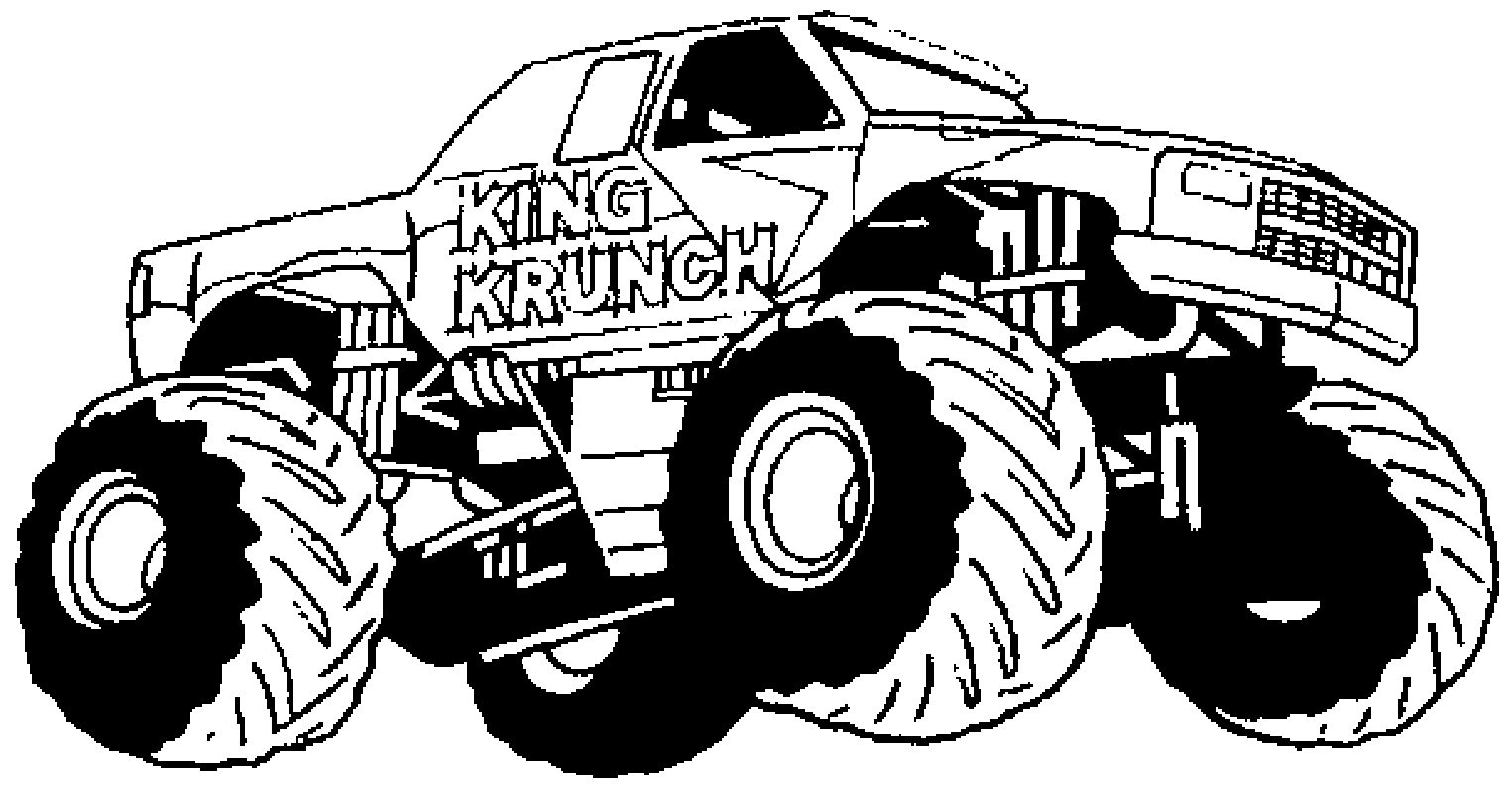 Monster Truck Coloring Pages Big Monster Truck Coloring Pages