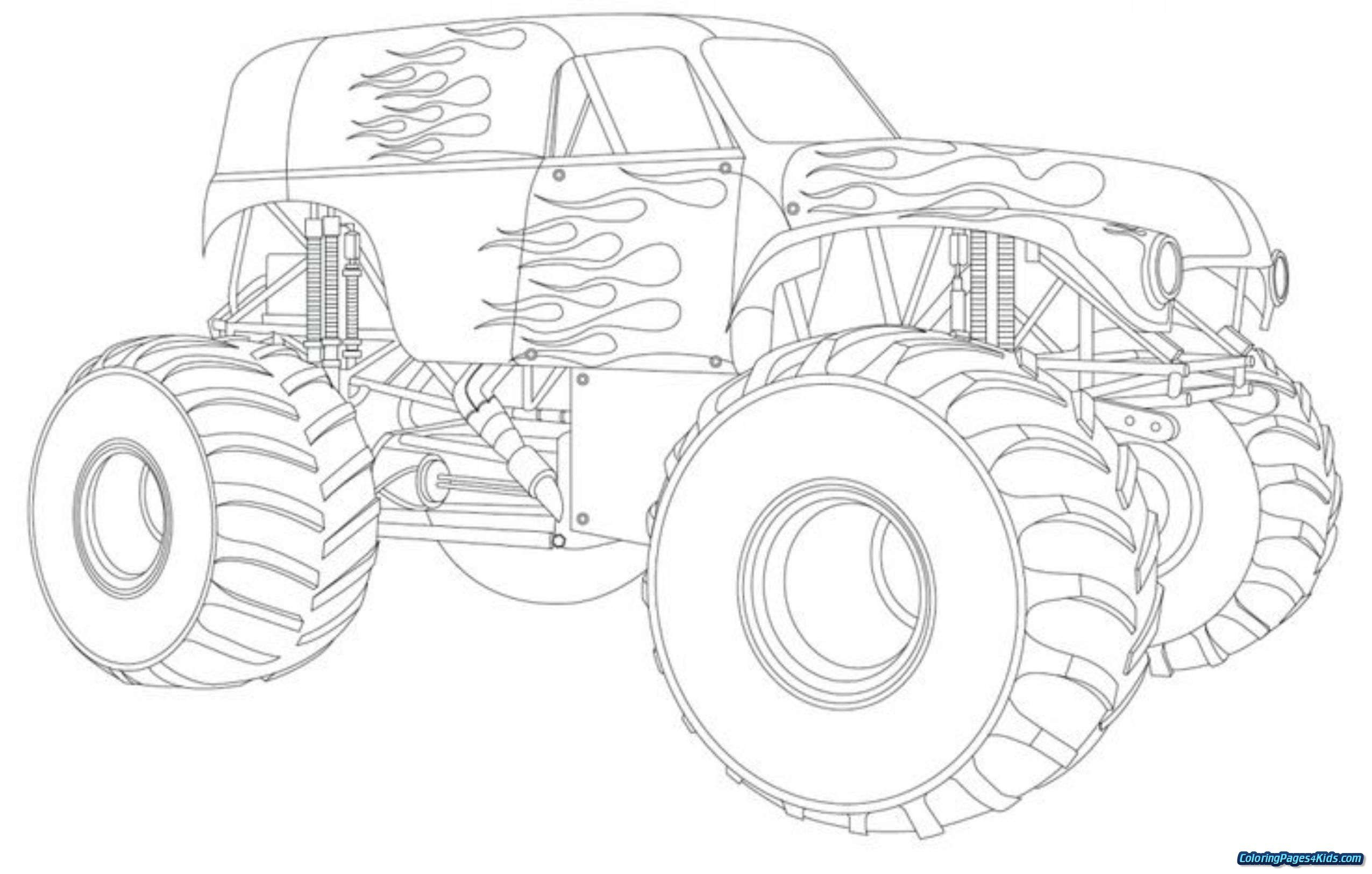 Monster Truck Coloring Pages Coloring Pages Stunning Monster Trucks Coloring Pages Image Ideas